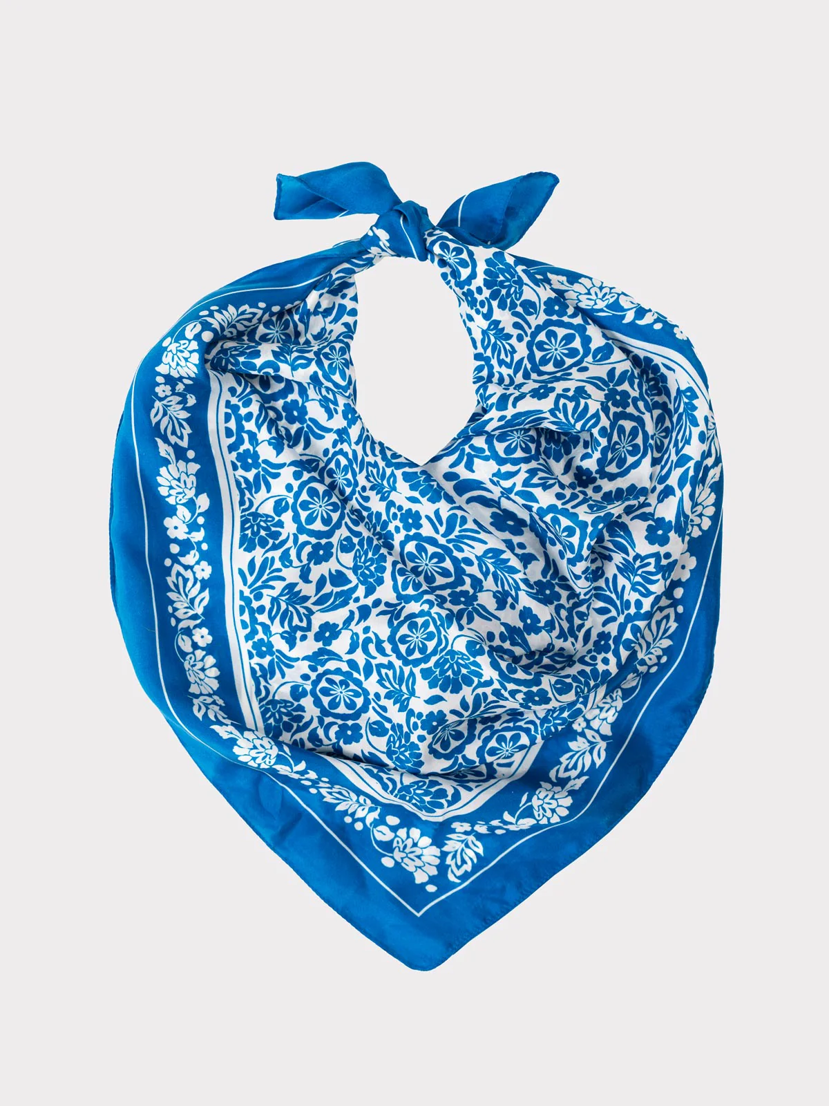 Border Floral Print Scarf - Image 10