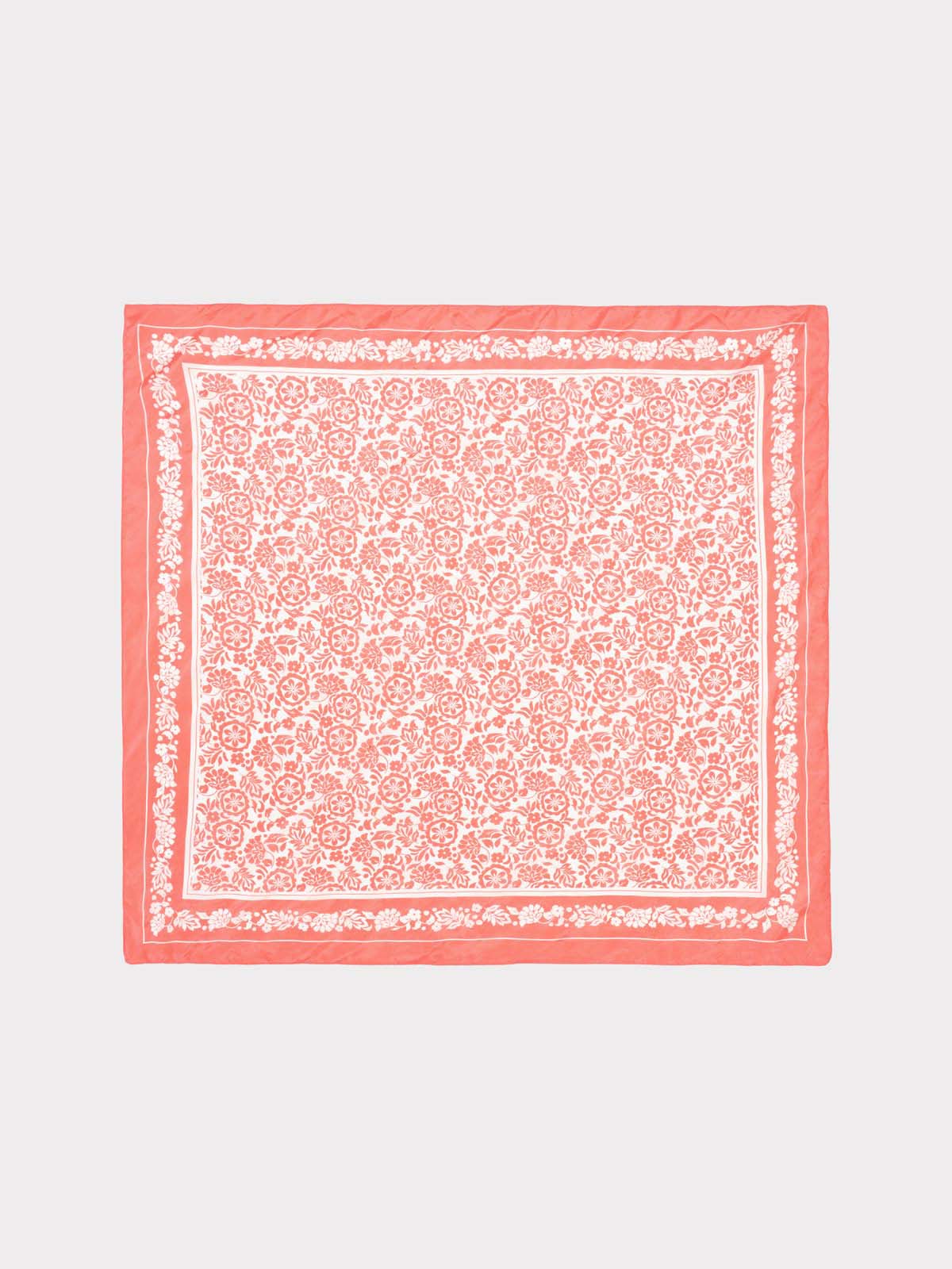 Border Floral Print Scarf - Image 5