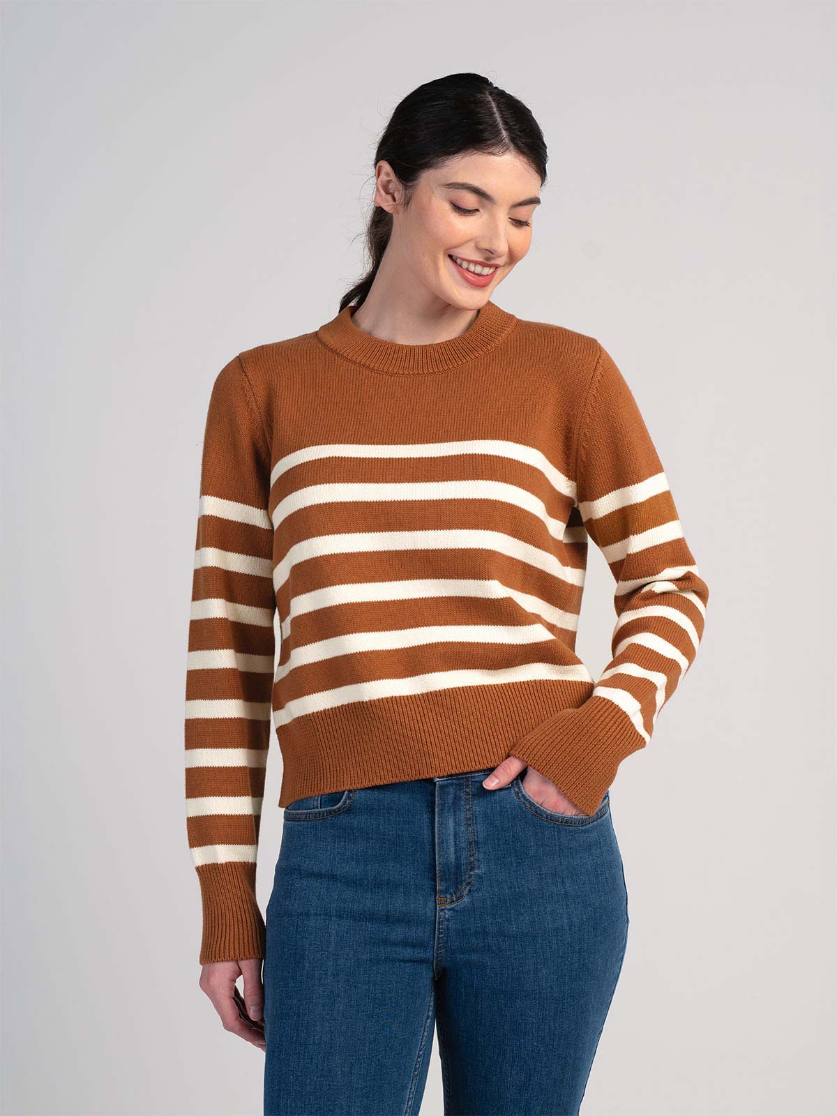 Boxy Stripe Jumper - Image 6