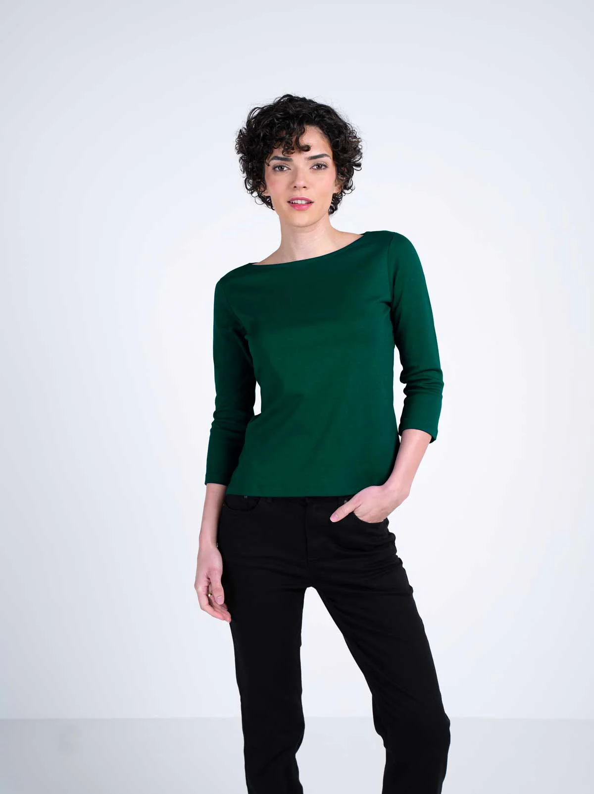 Bryony Boat Neck 3/4 Sleeve - Image 44