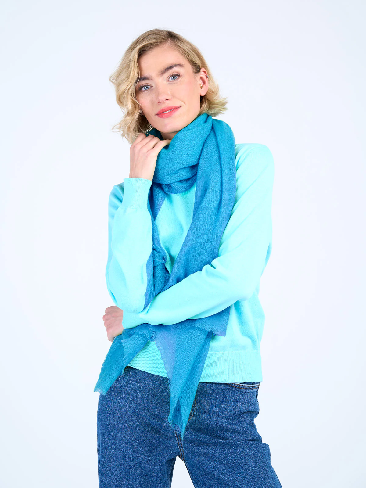 Cashmere Gauze Stole - Image 42