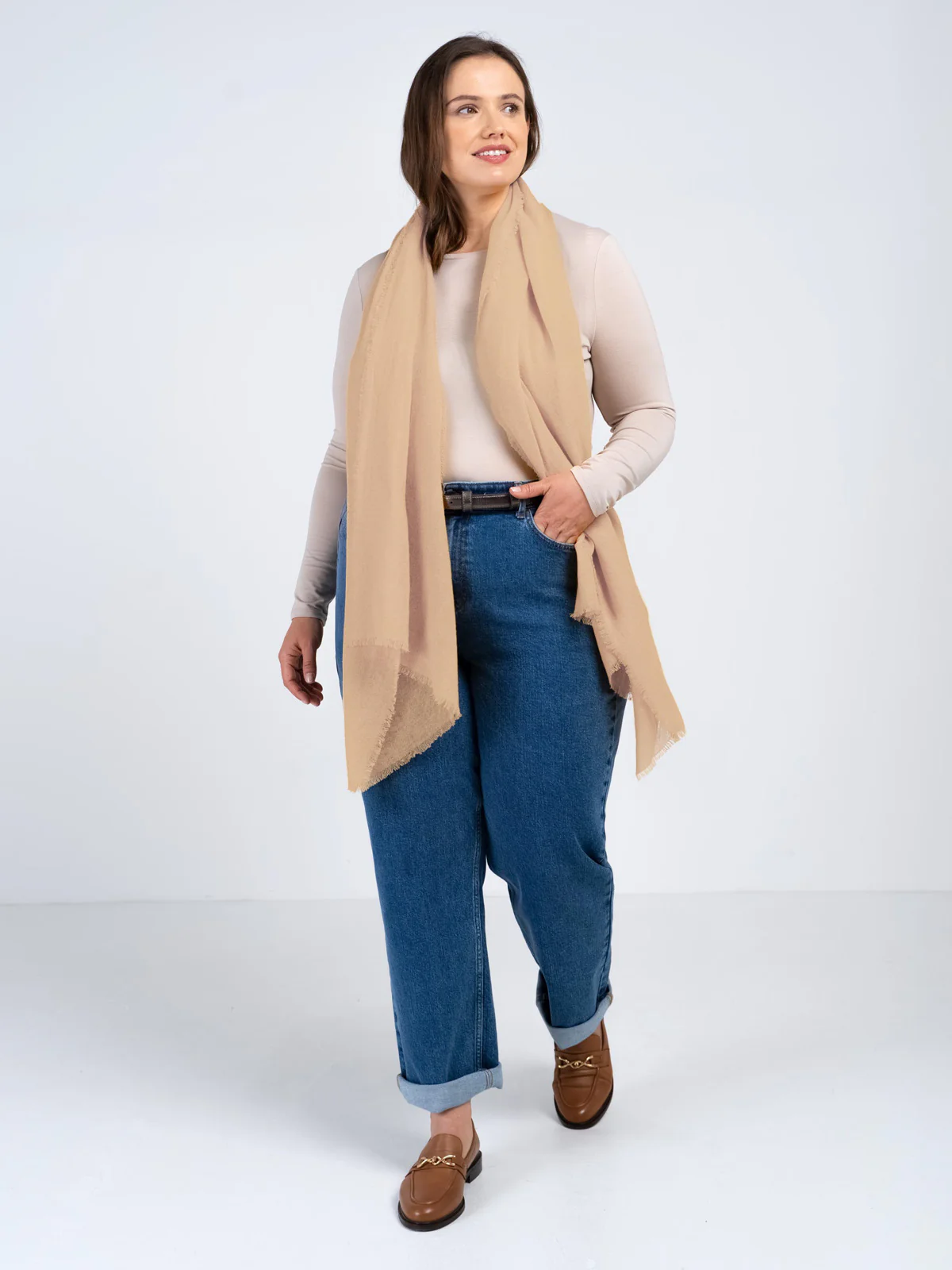 Cashmere Gauze Stole - Image 59