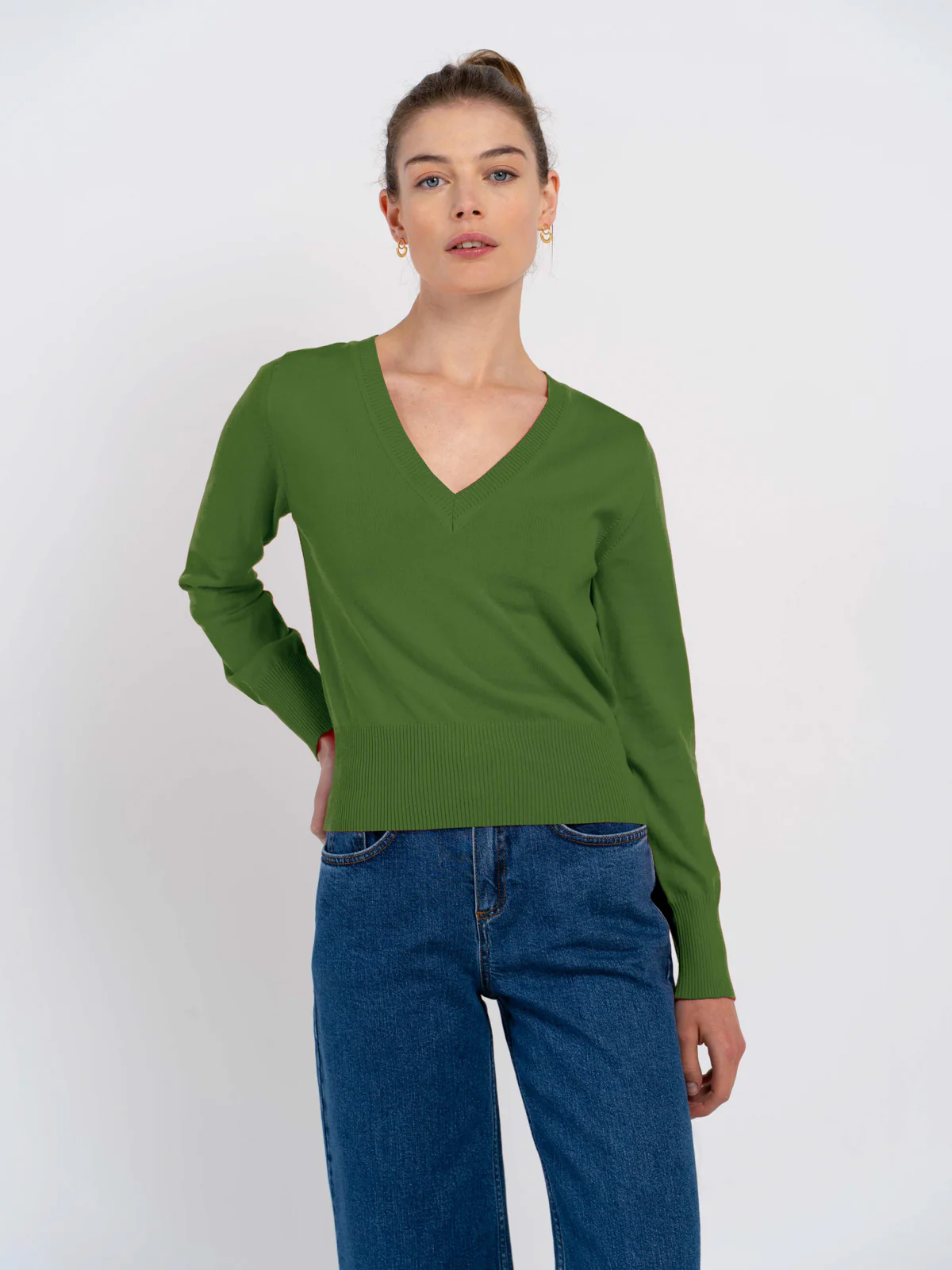 Cleo Organic V Neck Sweater - Image 10
