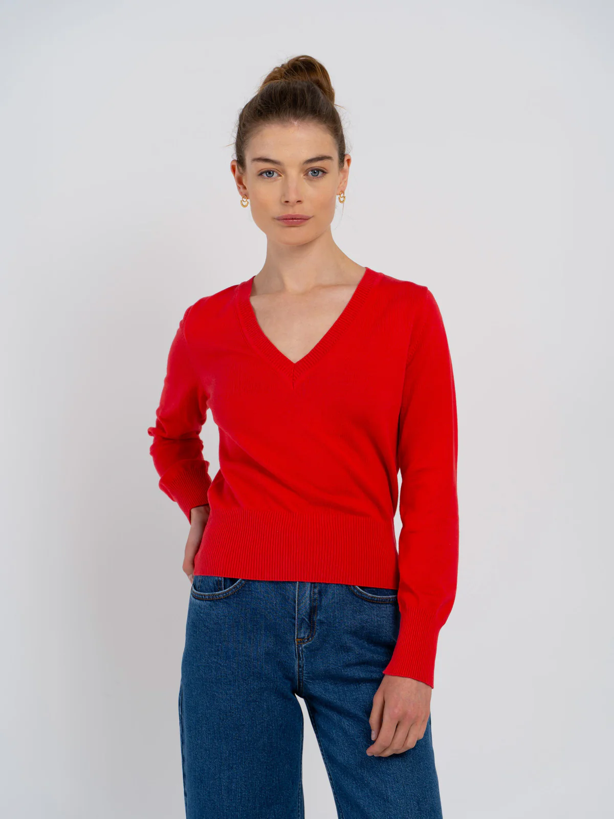 Cleo Organic V Neck Sweater - Image 6
