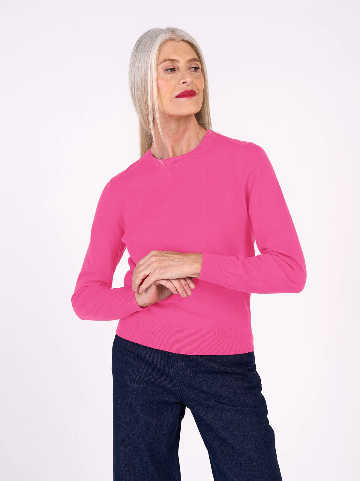 Cotton Crew Neck Jumper