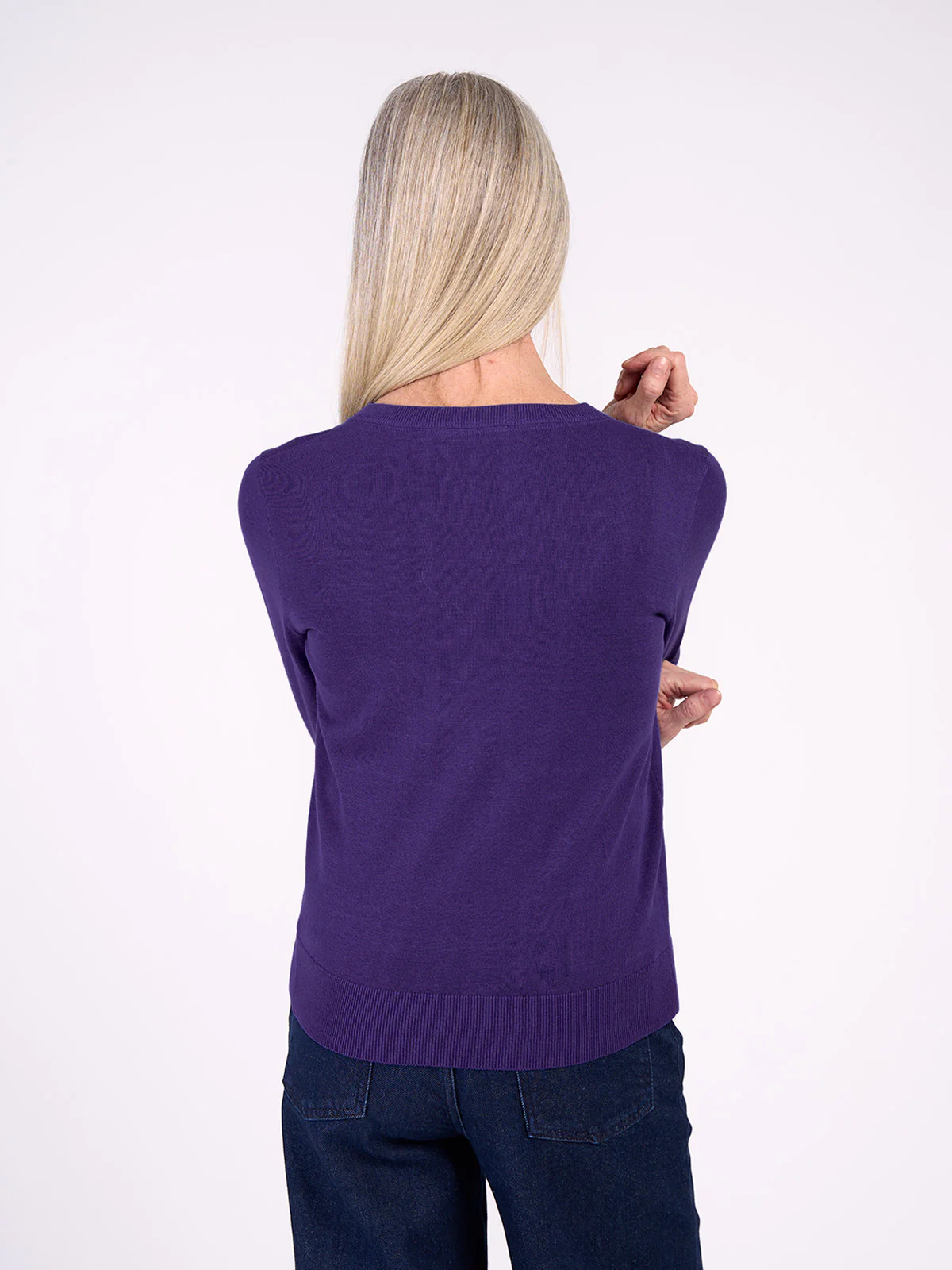 Cotton V Neck Jumper - Image 18