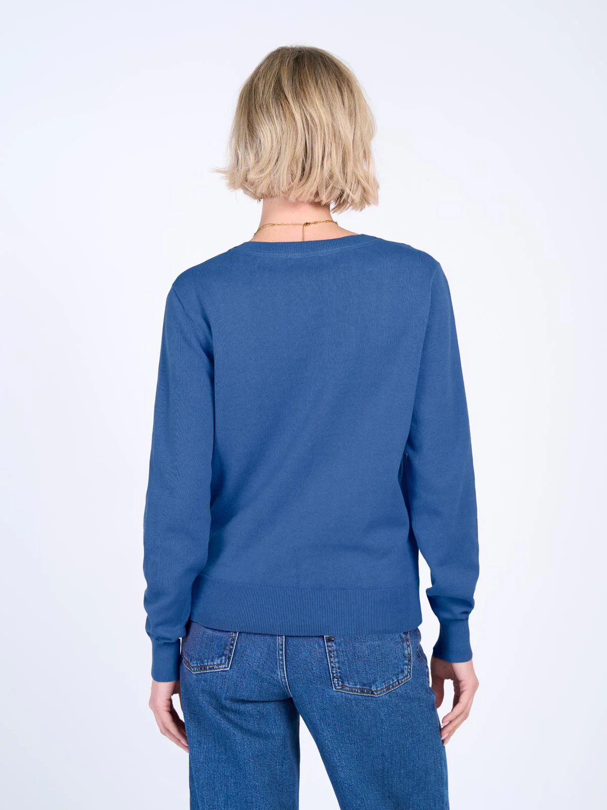 Cotton V Neck Jumper - Image 38