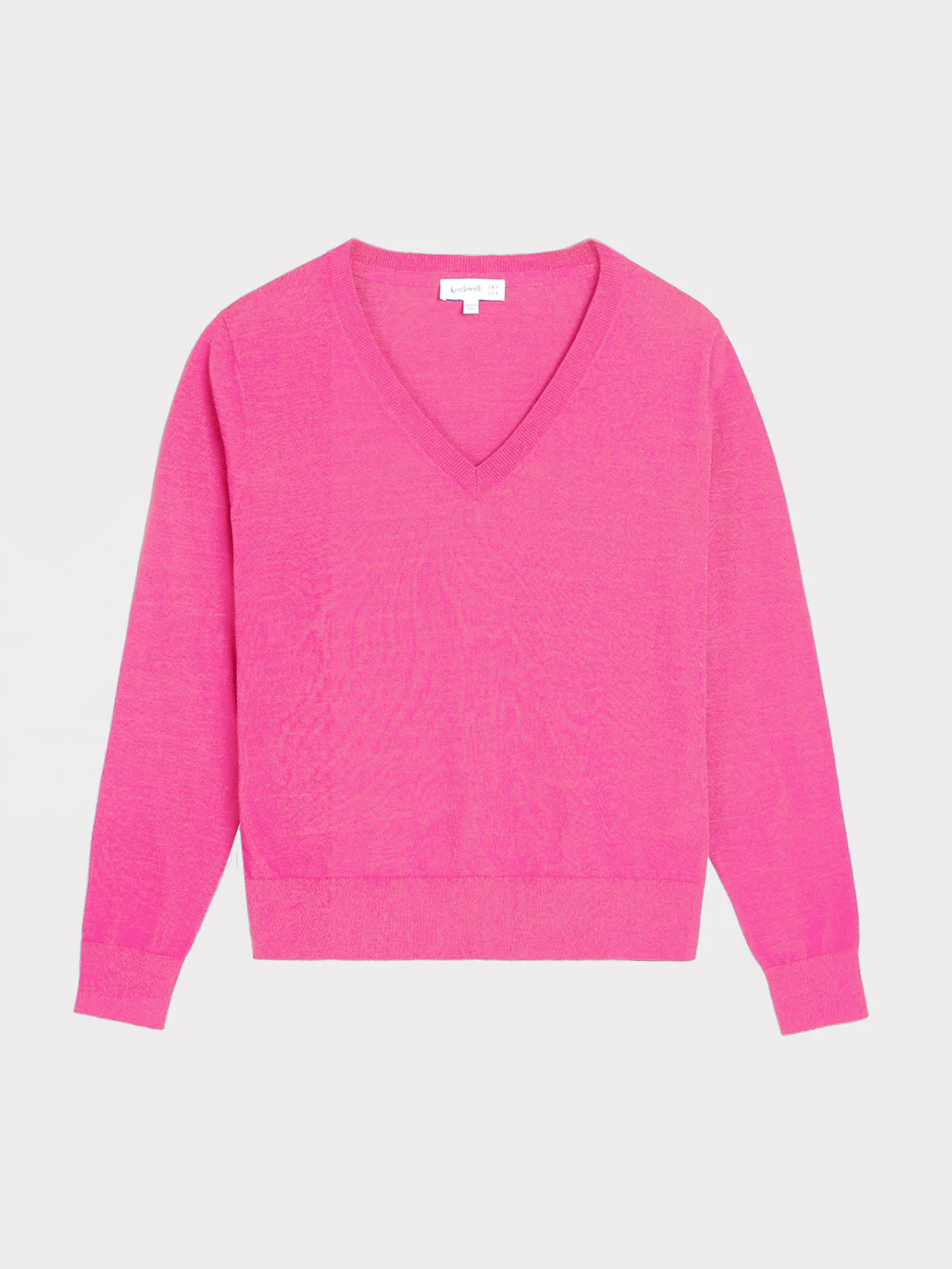 Cotton V Neck Jumper - Image 4