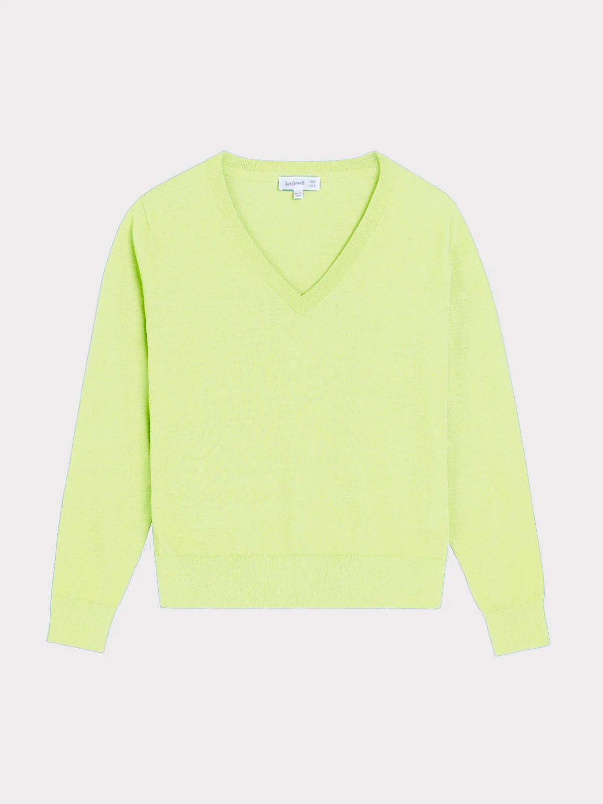 Cotton V Neck Jumper - Image 8