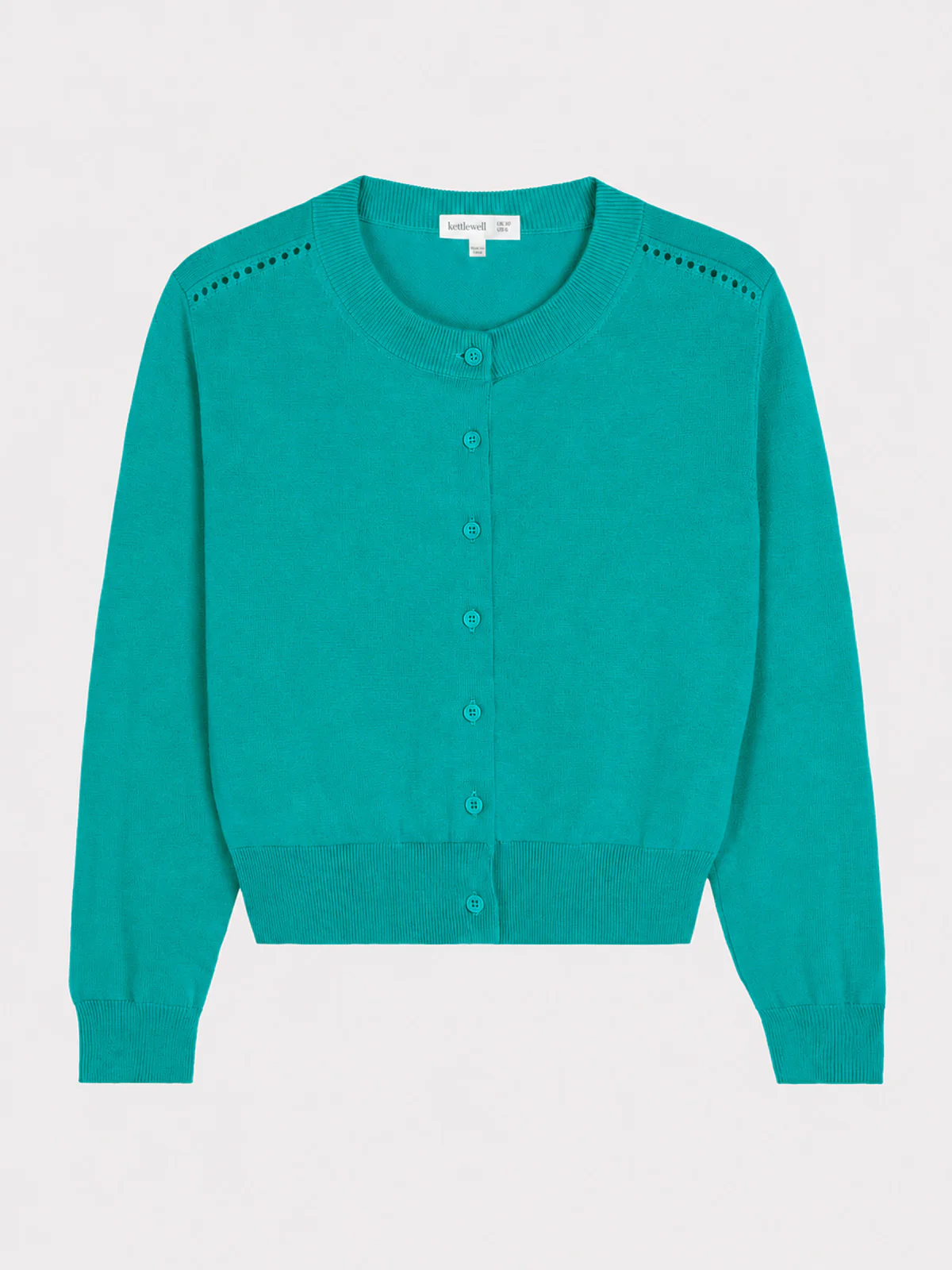 Crew Neck Cotton Cardigan - Image 28