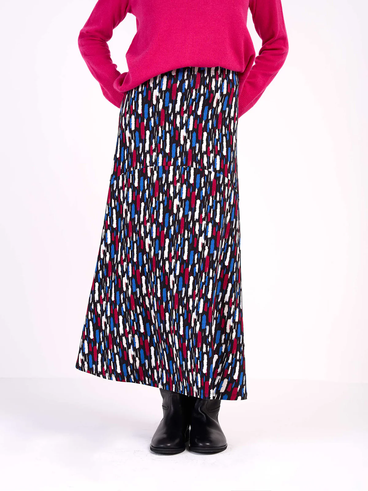 Dash Print Maxi Skirt - Image 18