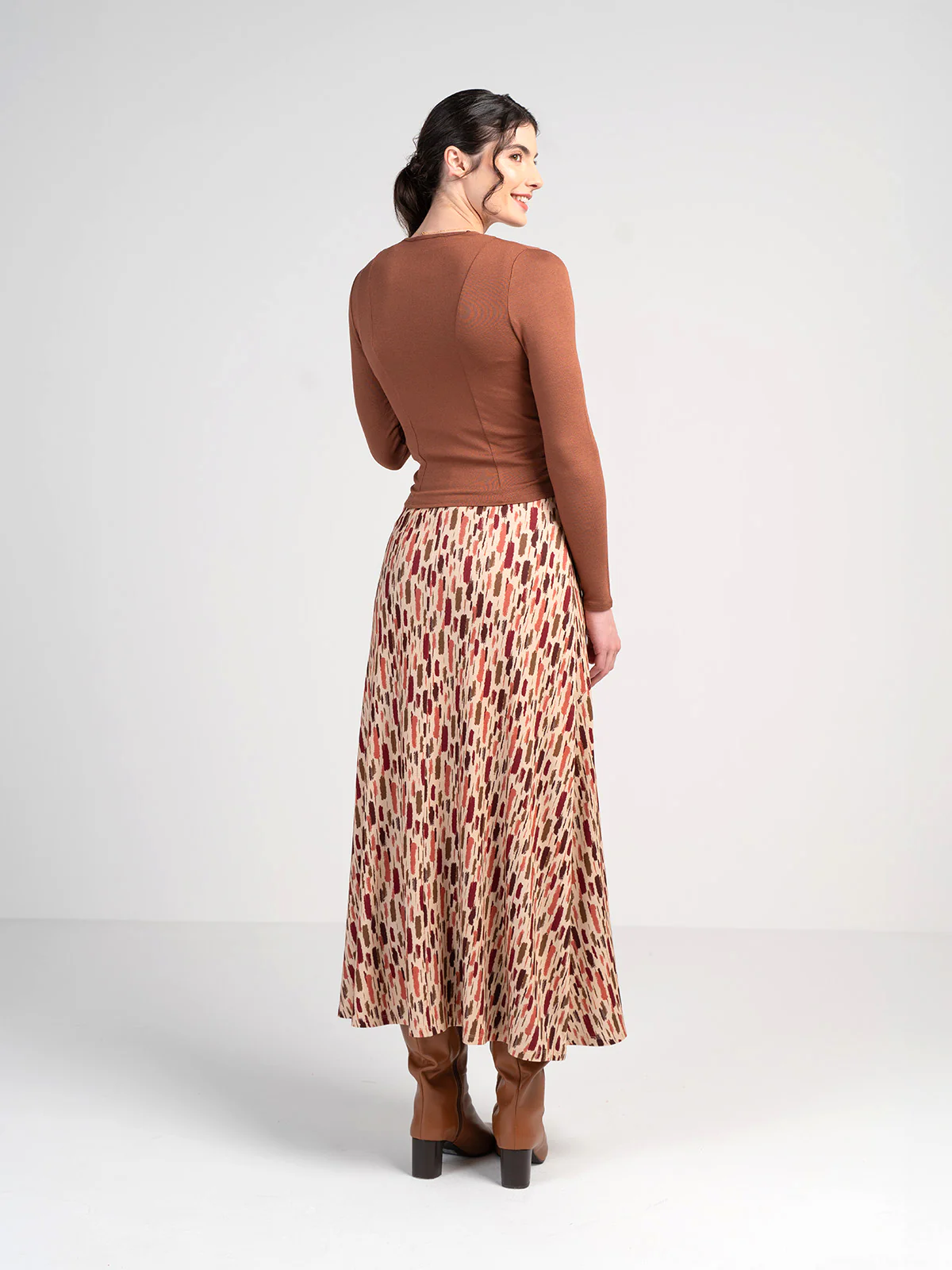 Dash Print Maxi Skirt - Image 2