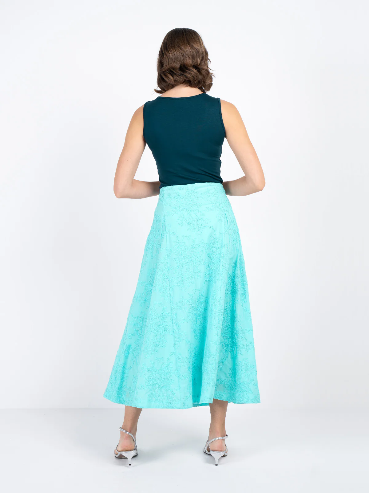 Embroidered A Line Skirt - Image 16