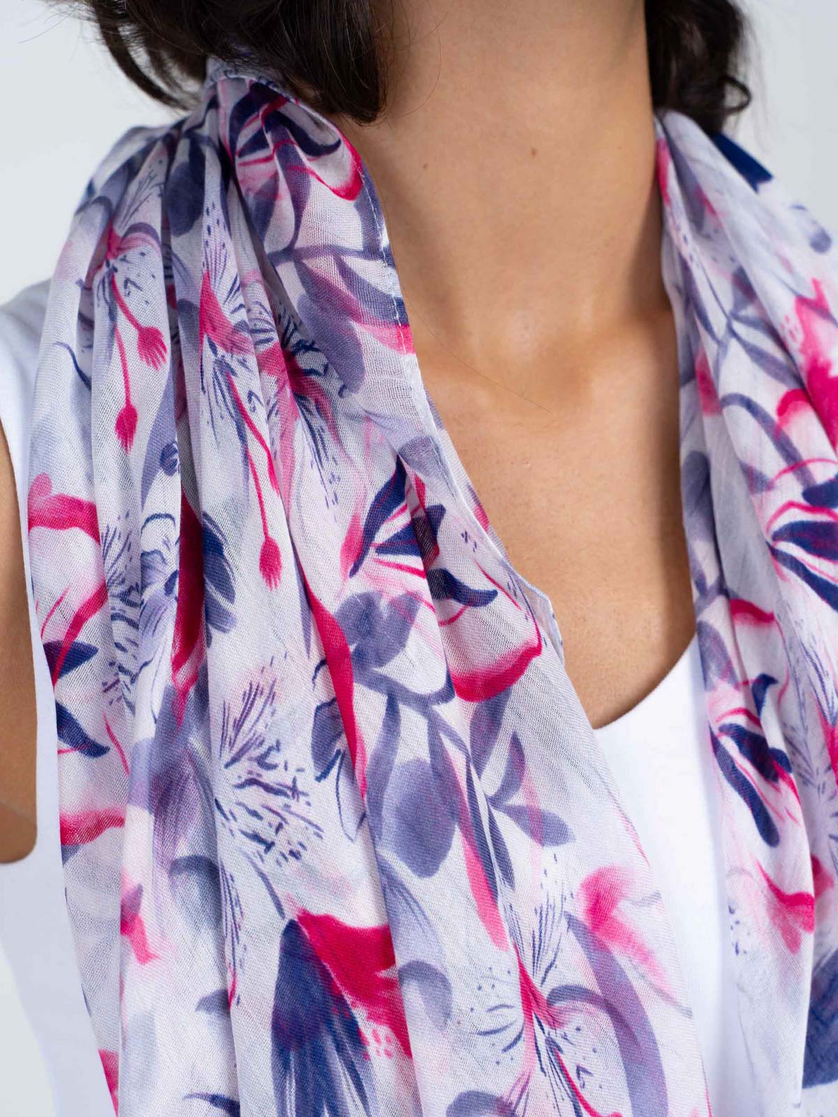 Evangeline Floral Square Scarf - Image 13