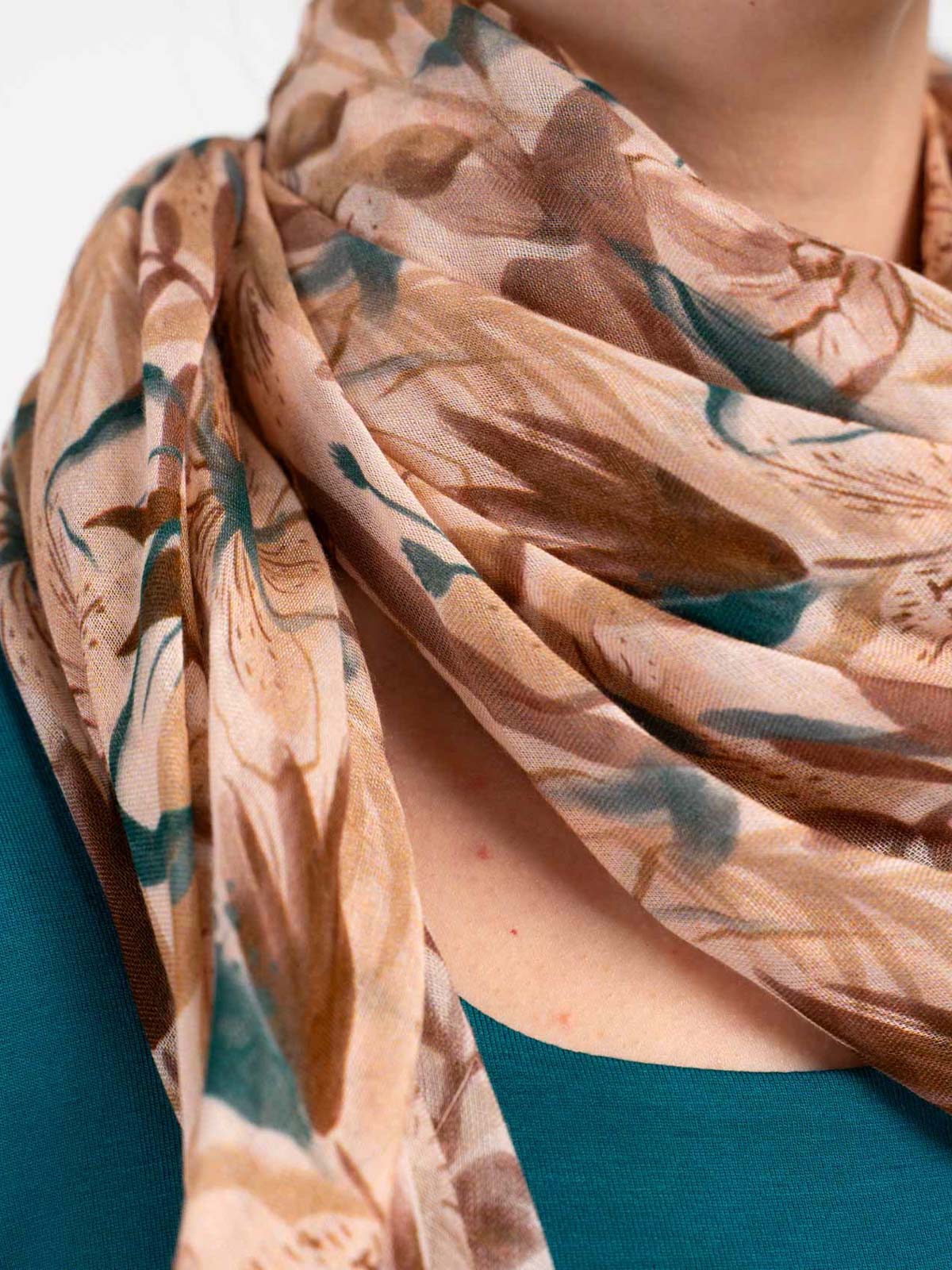 Evangeline Floral Square Scarf - Image 3