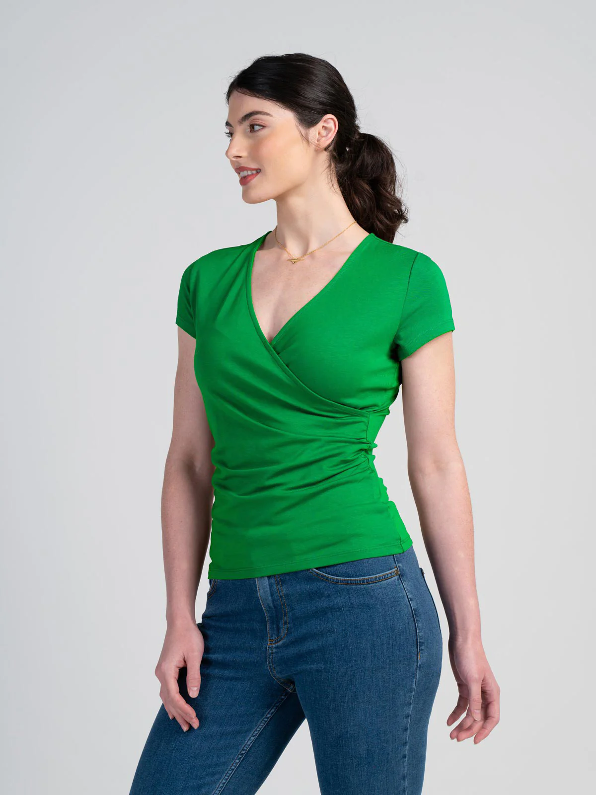 Faux Wrap Cap Sleeve - Image 22