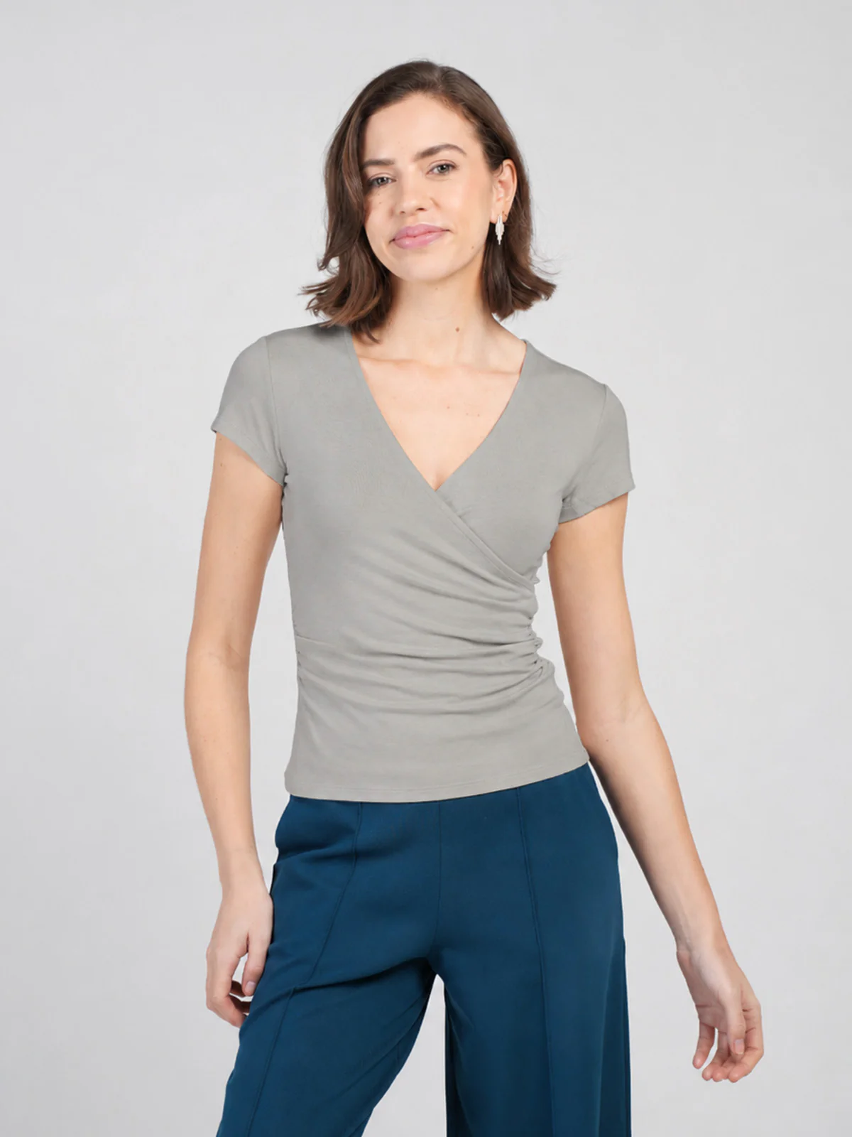 Faux Wrap Cap Sleeve - Image 33