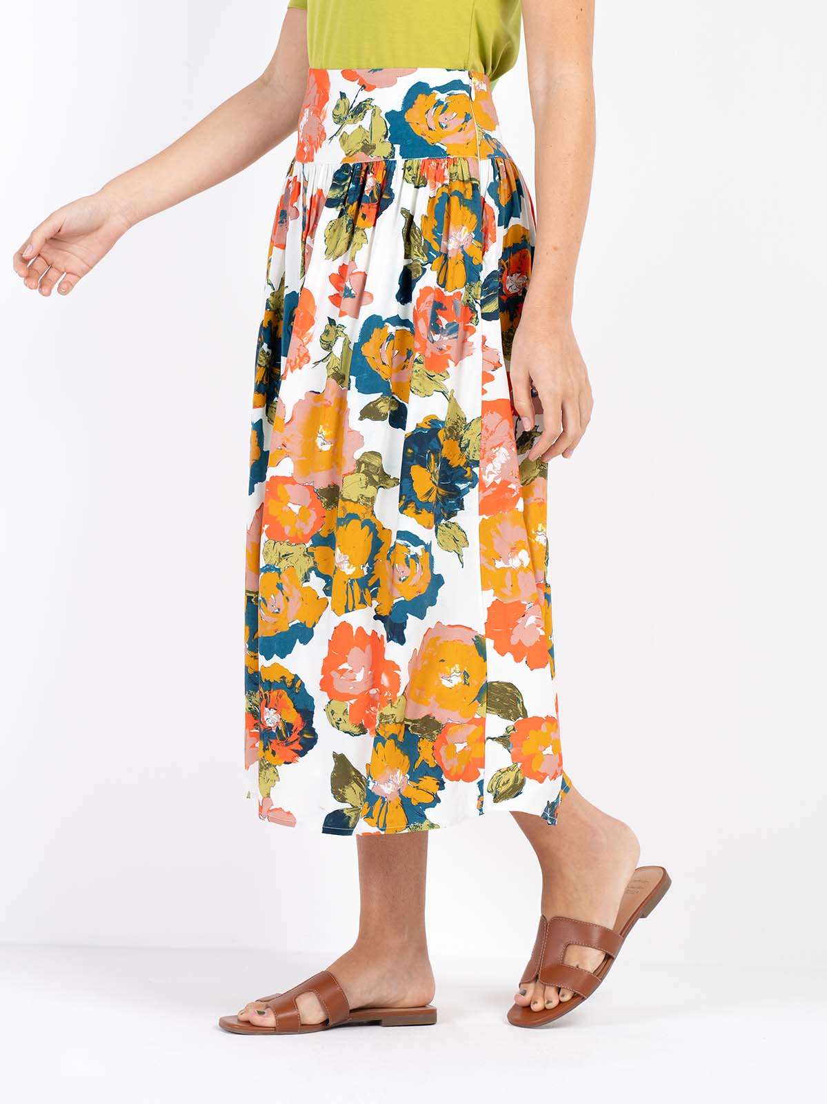 Floral Printed Skirt - Image 3