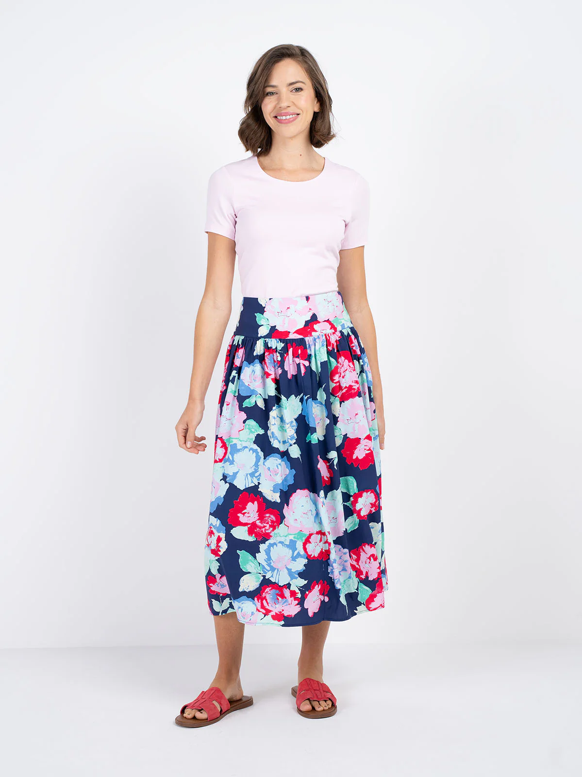 Floral Printed Skirt - Image 7