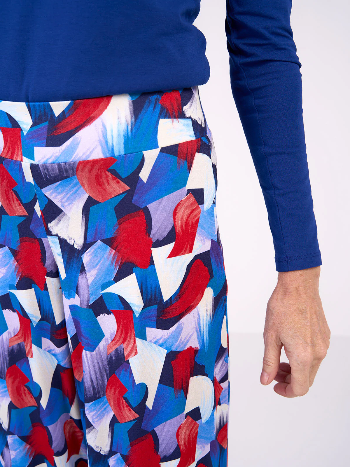 Geo Printed Palazzo Trousers - Image 21