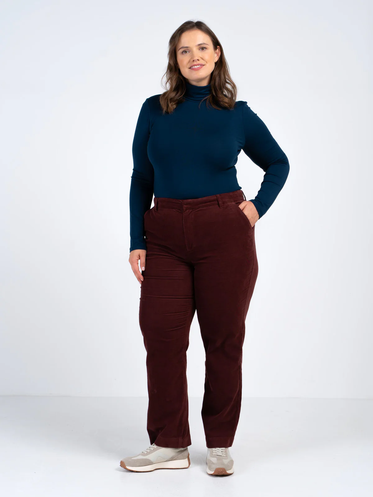 Jamie Cord Straight Trousers - Image 15