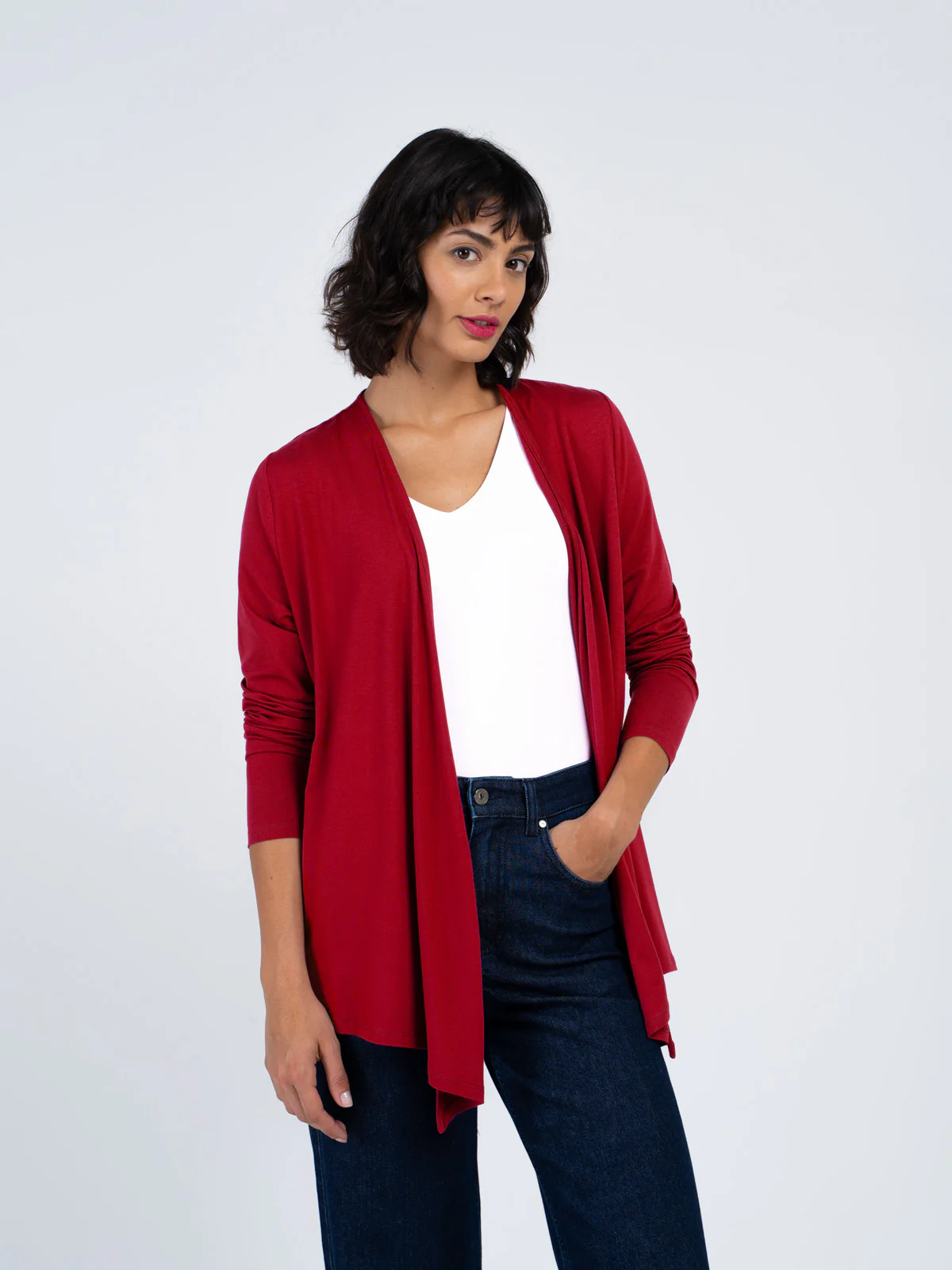 Jersey Edge to Edge Cardigan - Image 11