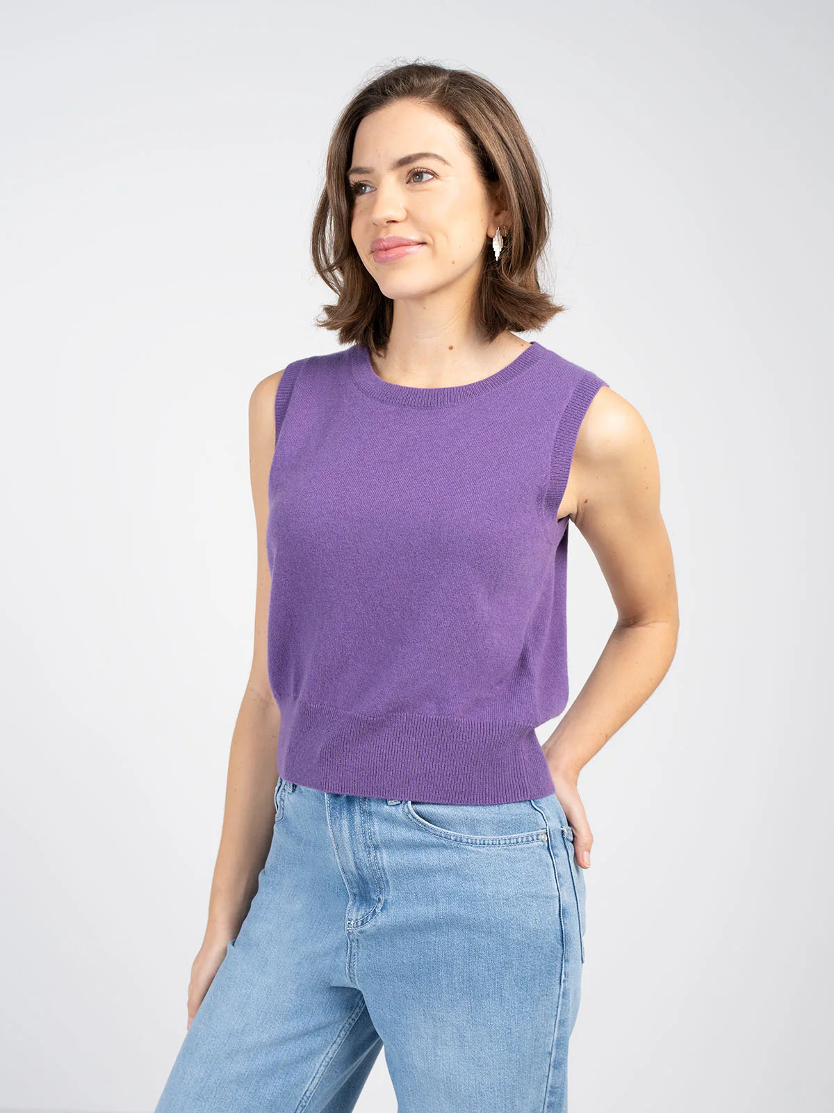 Knitted Merino Tank Top - Image 8