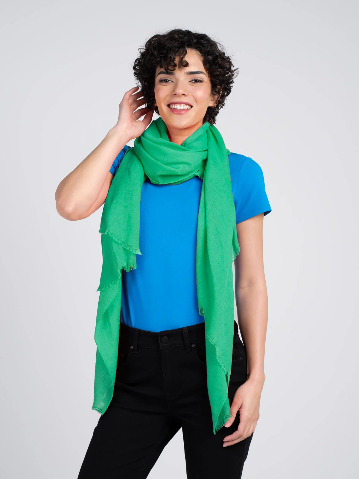 Linen Viscose Scarf - Image 5
