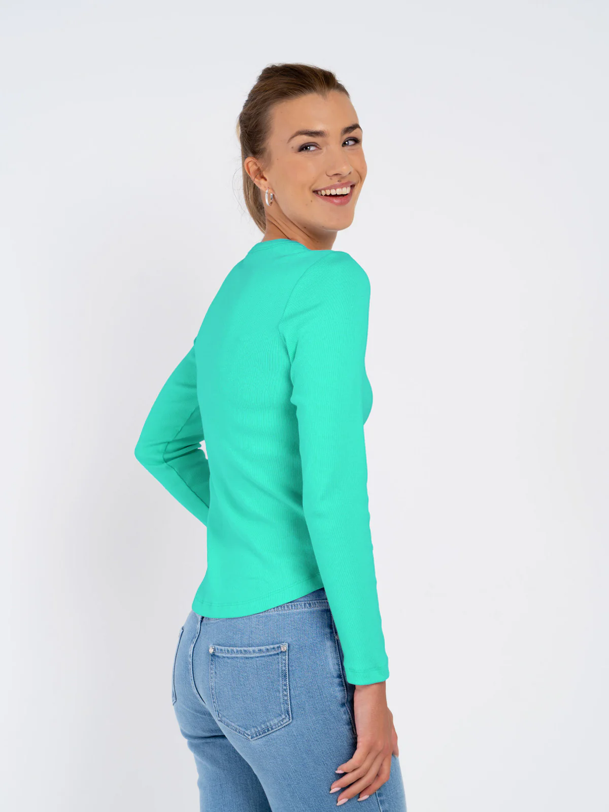 Long Sleeve Cotton Rib Crew - Image 13