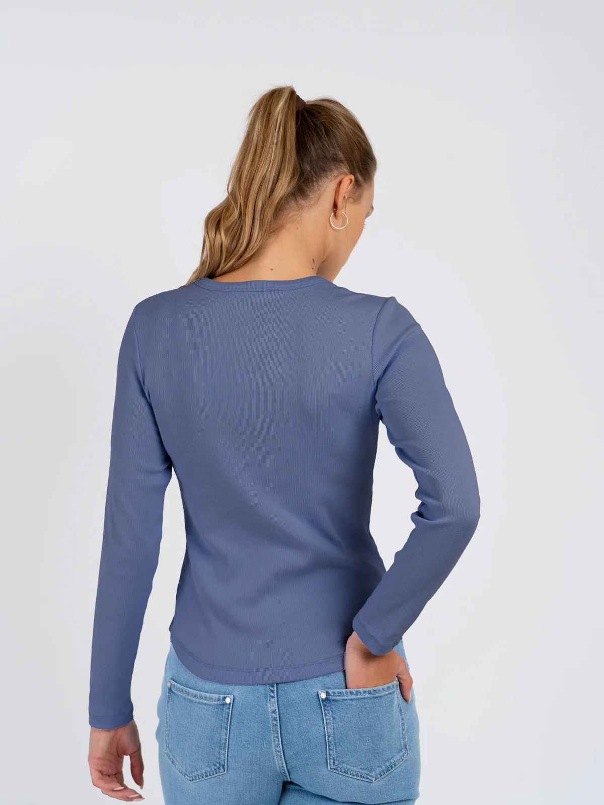 Long Sleeve Cotton Rib Crew - Image 45