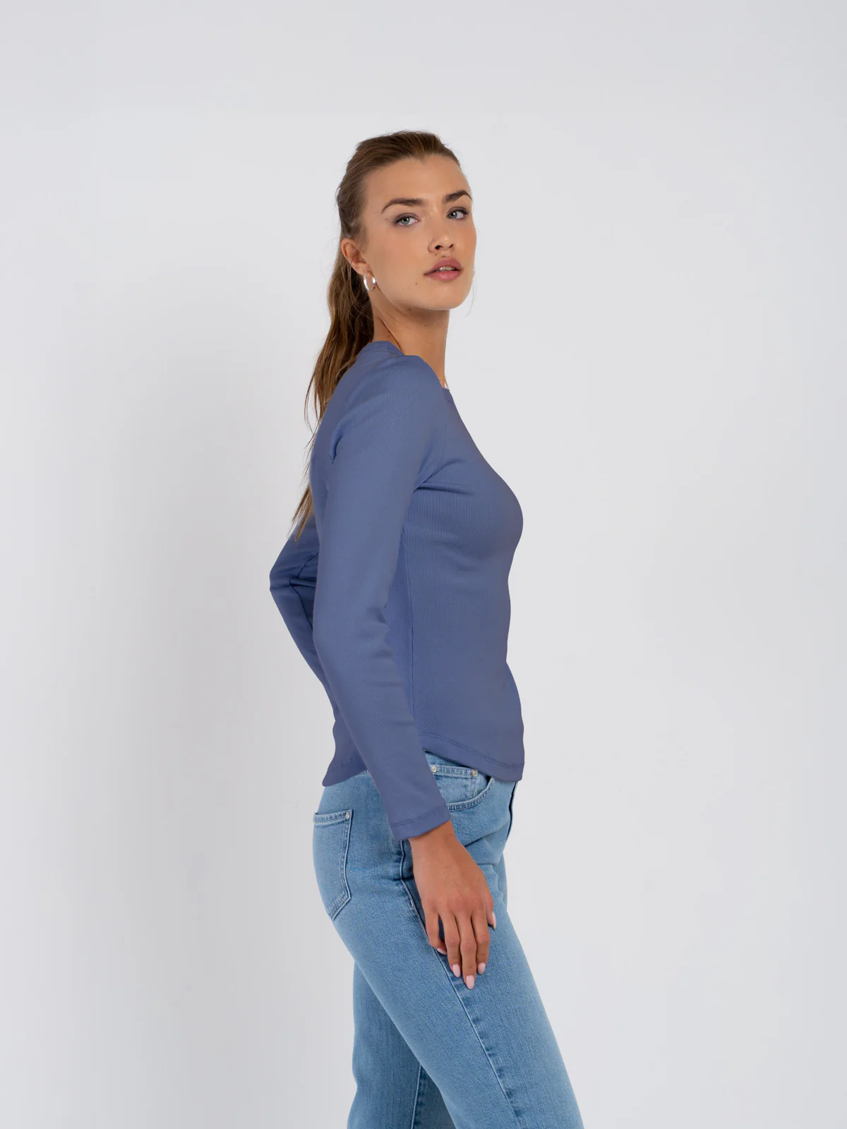 Long Sleeve Cotton Rib Crew - Image 46