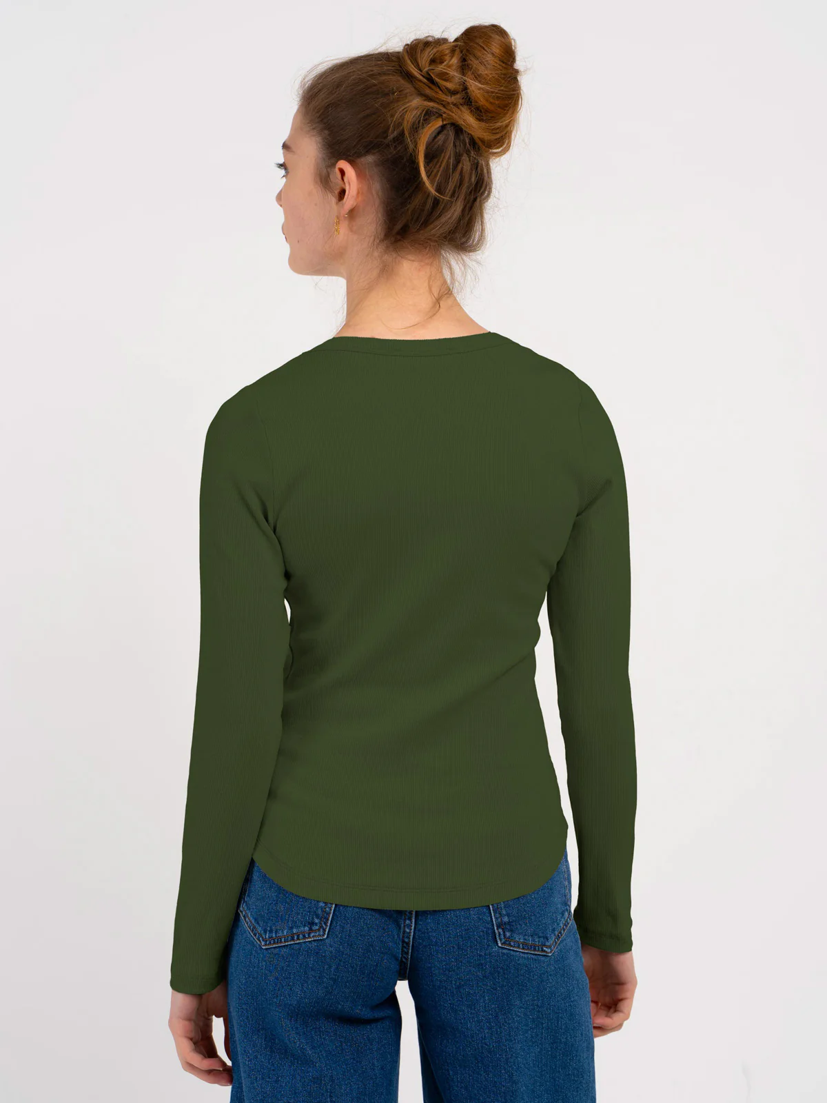 Long Sleeve Cotton Rib V - Image 21