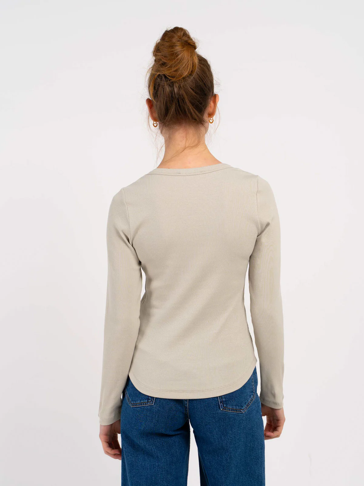 Long Sleeve Cotton Rib V - Image 25