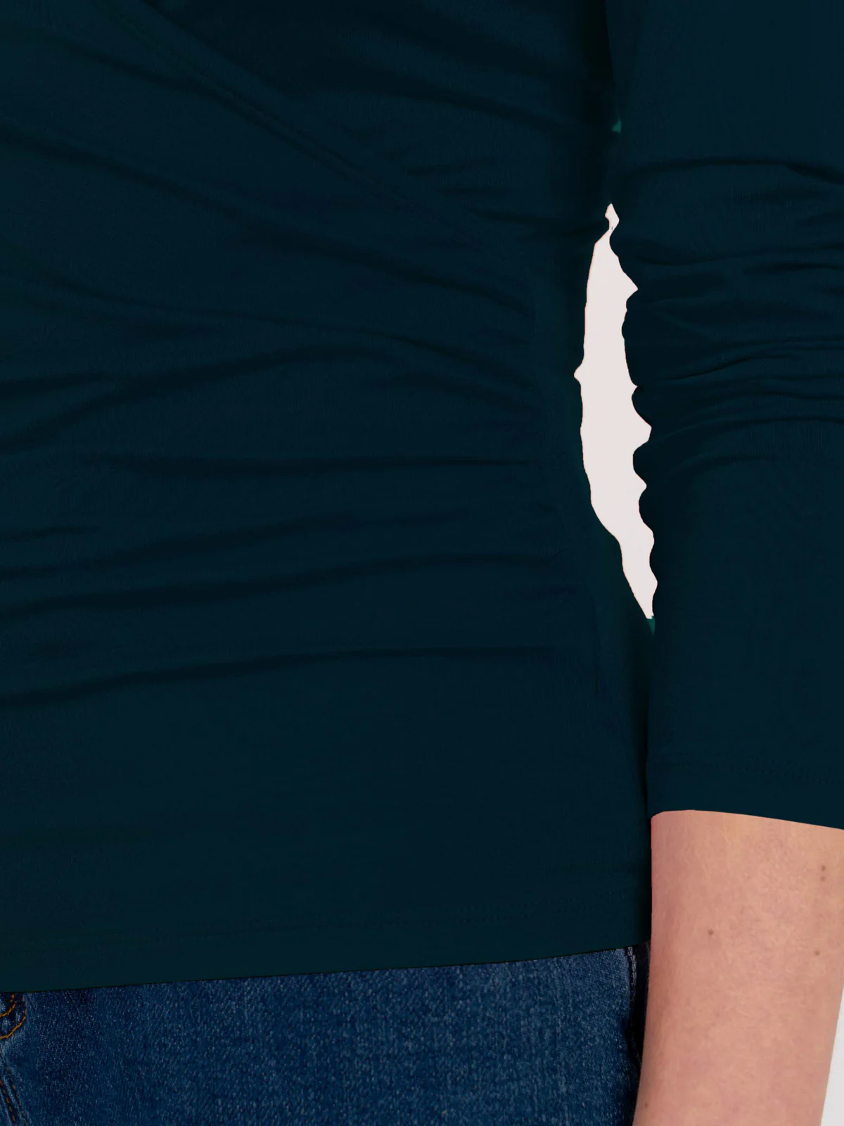 Long Sleeve Faux Wrap - Image 40
