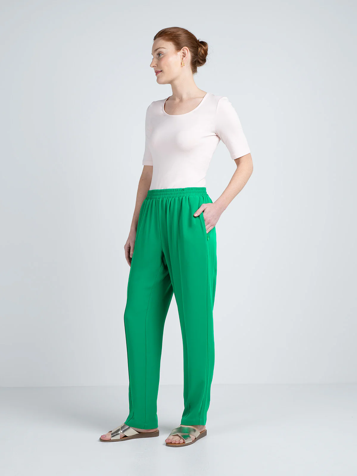Pintuck Front Tapered Trouser - Image 9