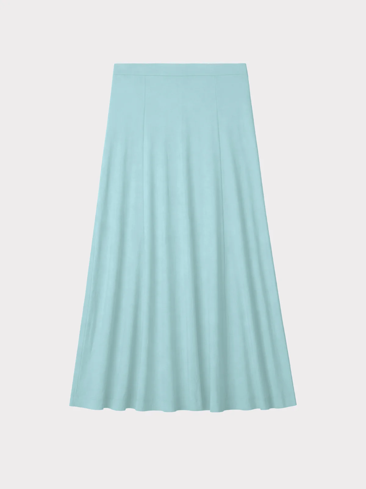 Plain Fit and Flare Jersey Skirt - Image 4