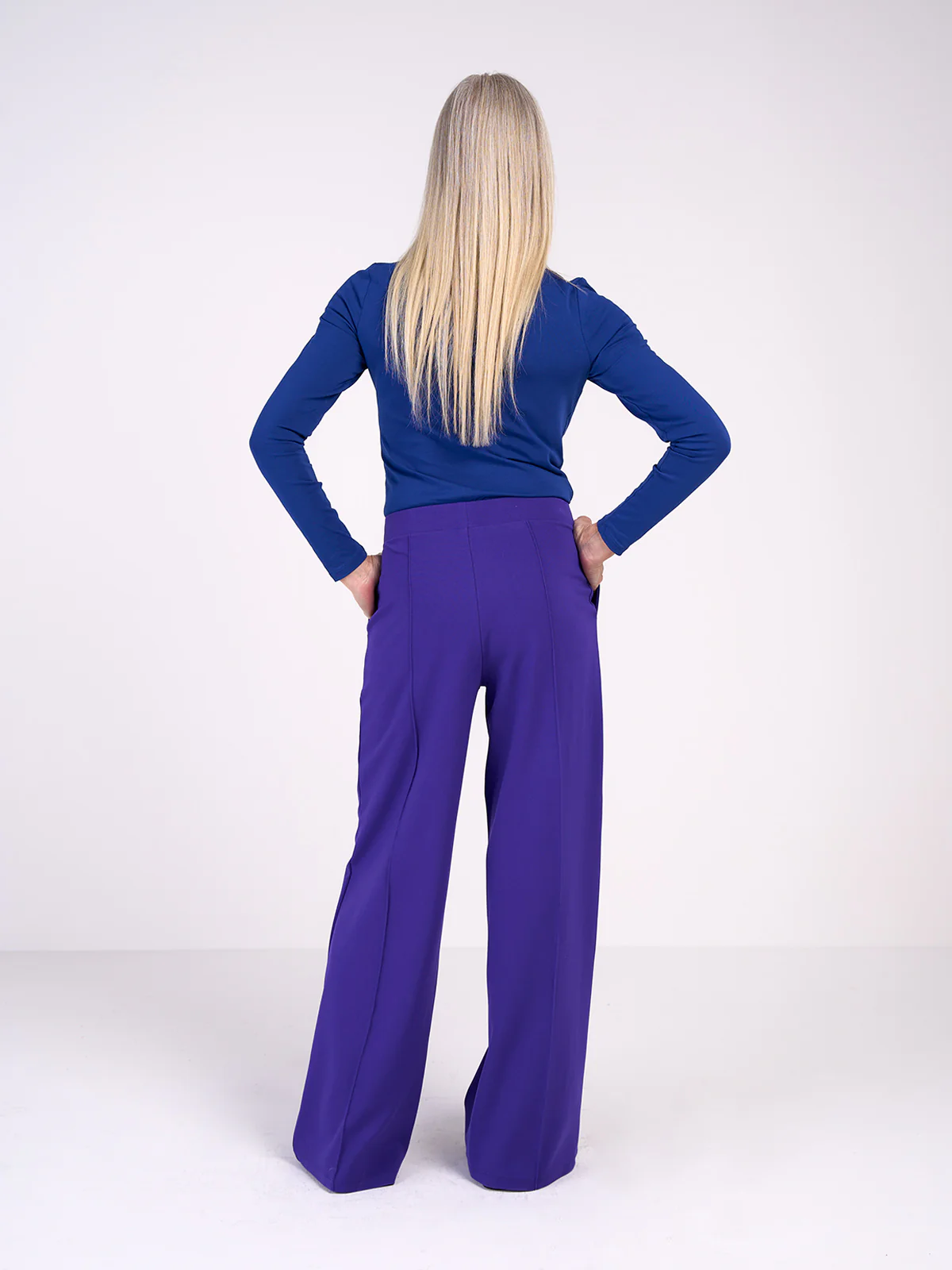 Ponte Wide Leg Trousers - Image 12