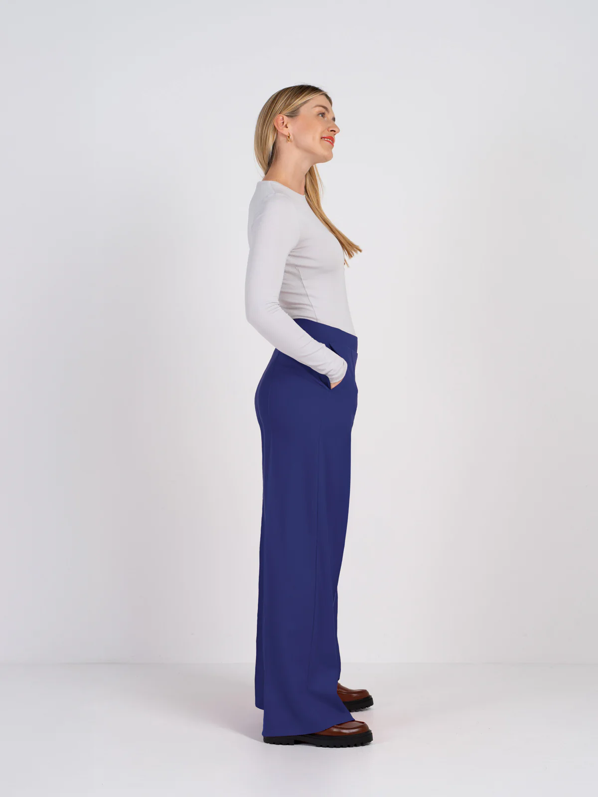 Ponte Wide Leg Trousers - Image 21