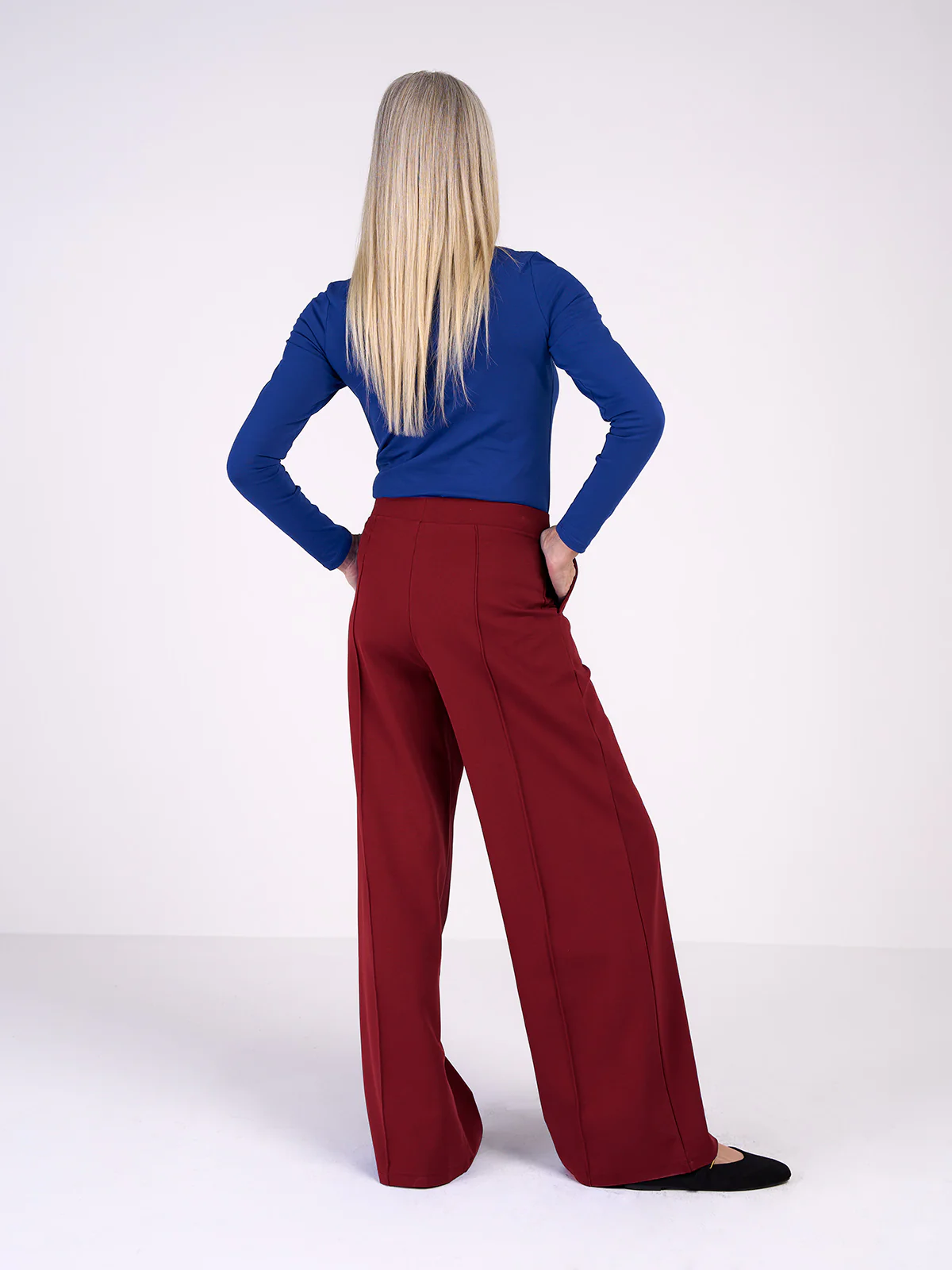 Ponte Wide Leg Trousers - Image 33