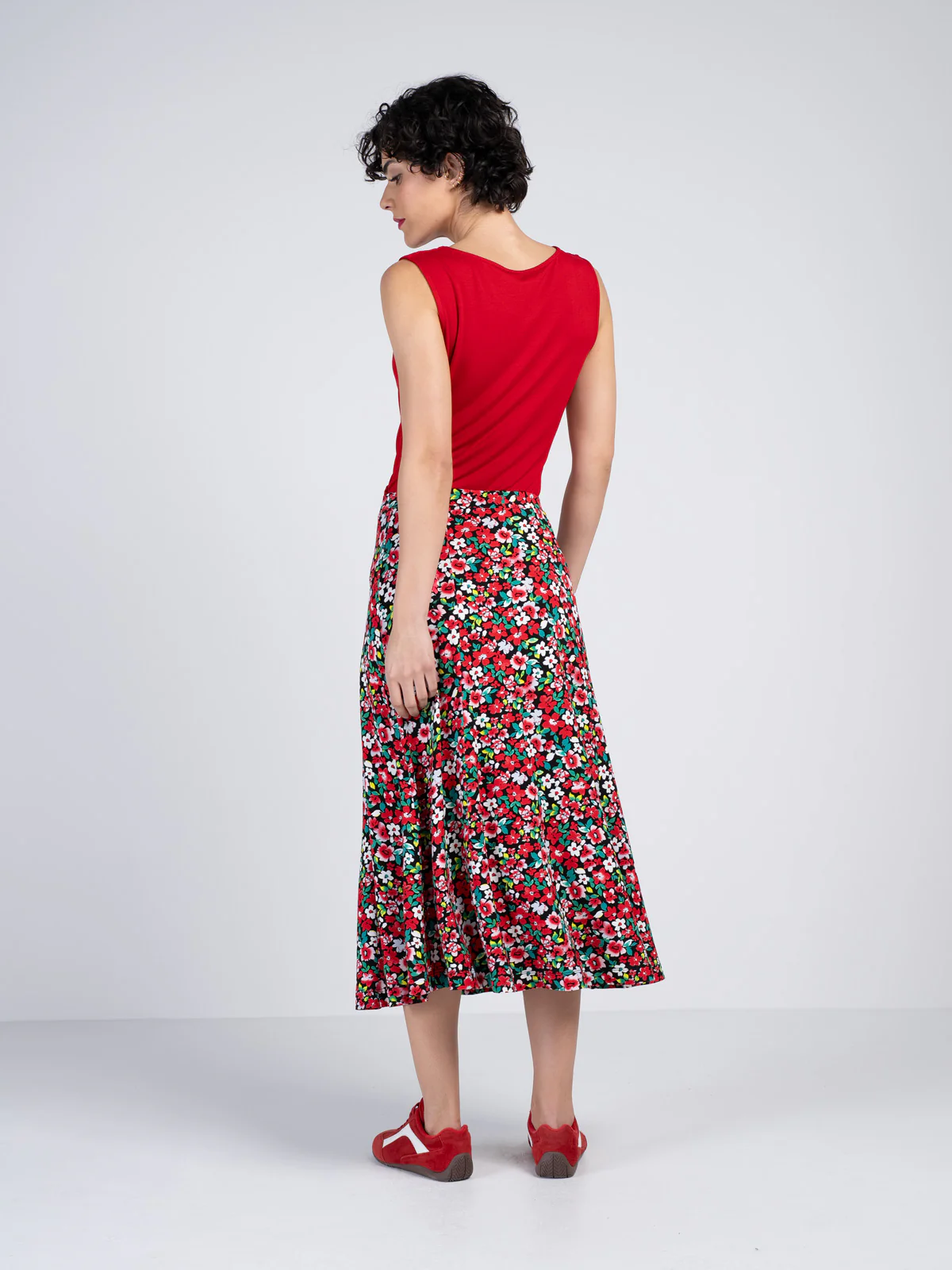 Printed Ditsy Skirt - Image 15