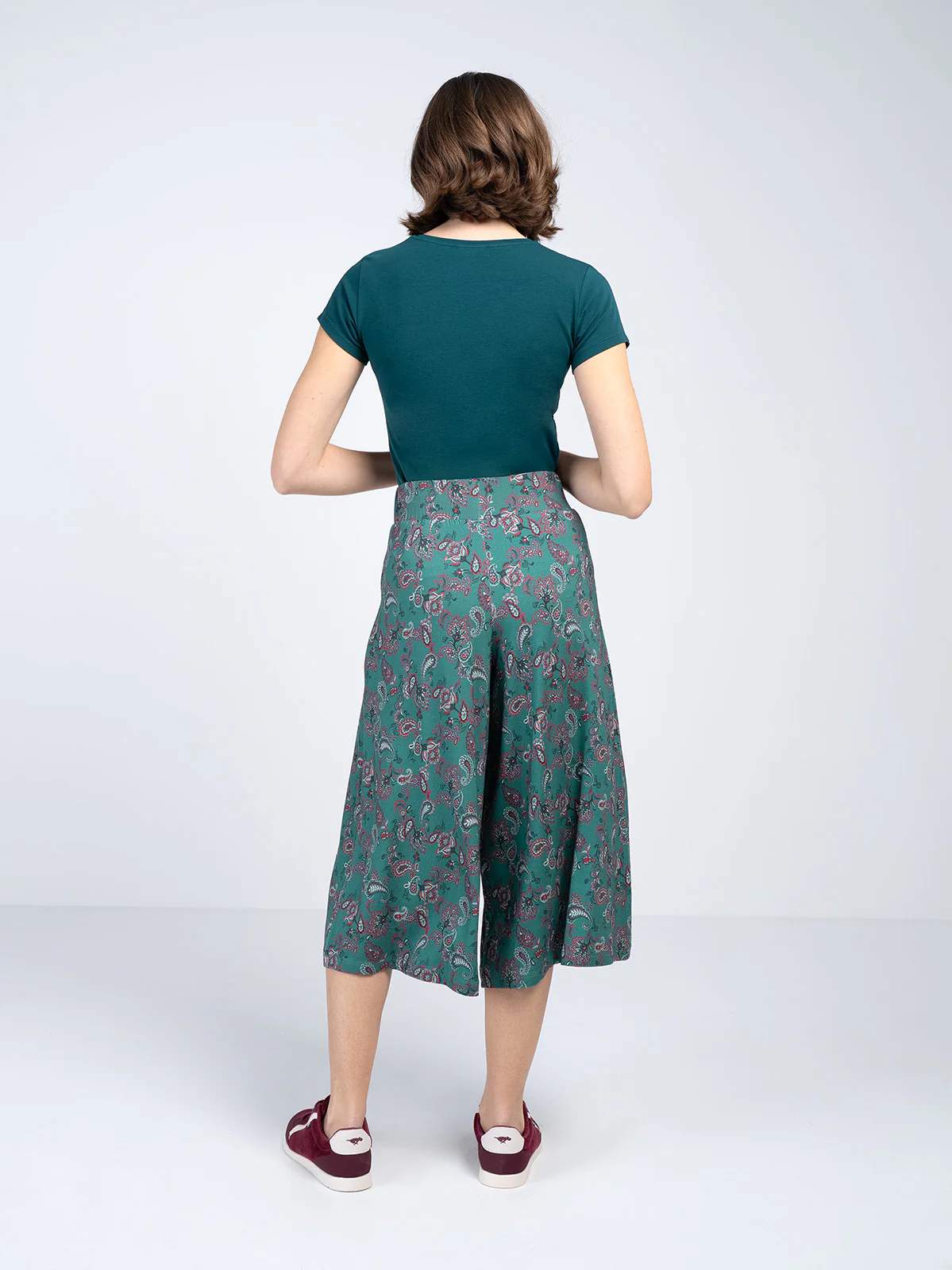 Printed Paisley Culottes - Image 11