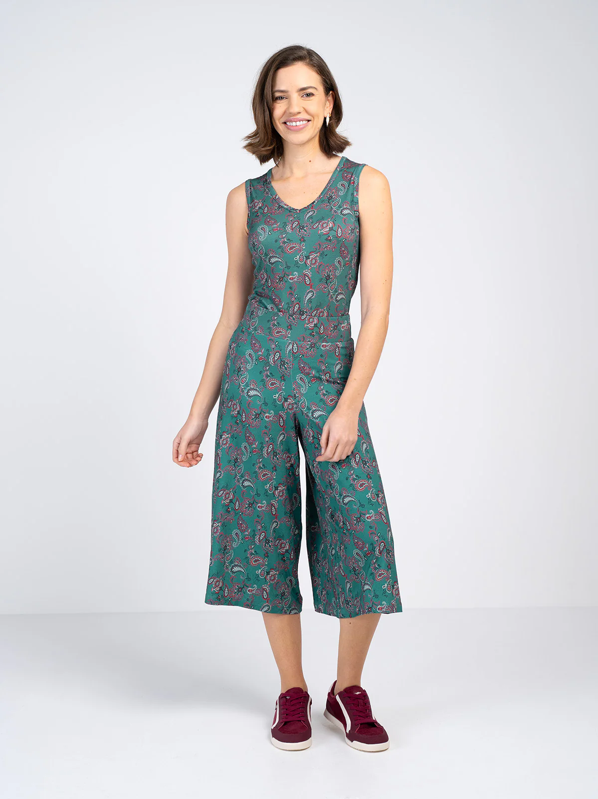 Printed Paisley Culottes - Image 14