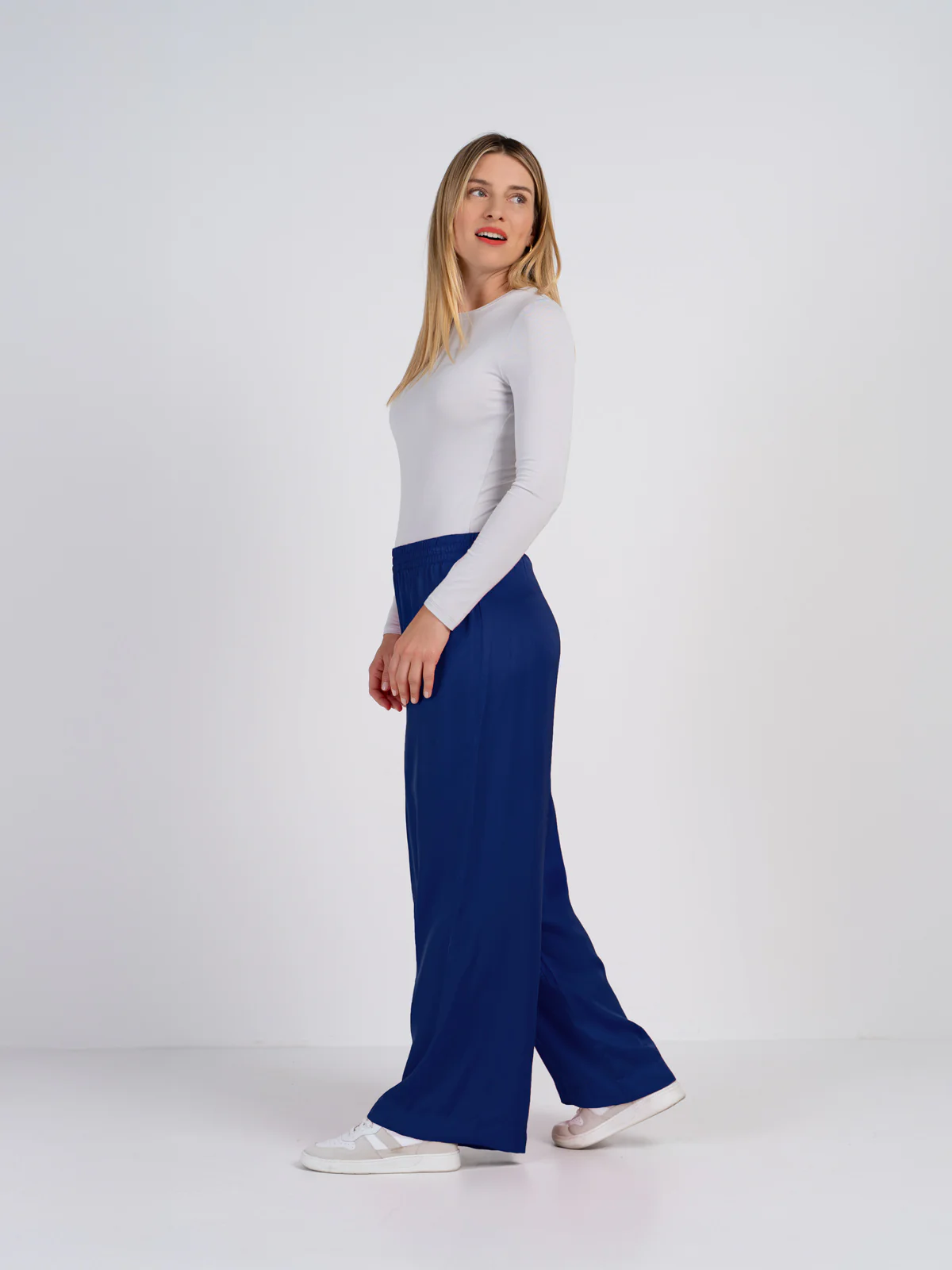 Satin Wide Leg Trousers - Image 12