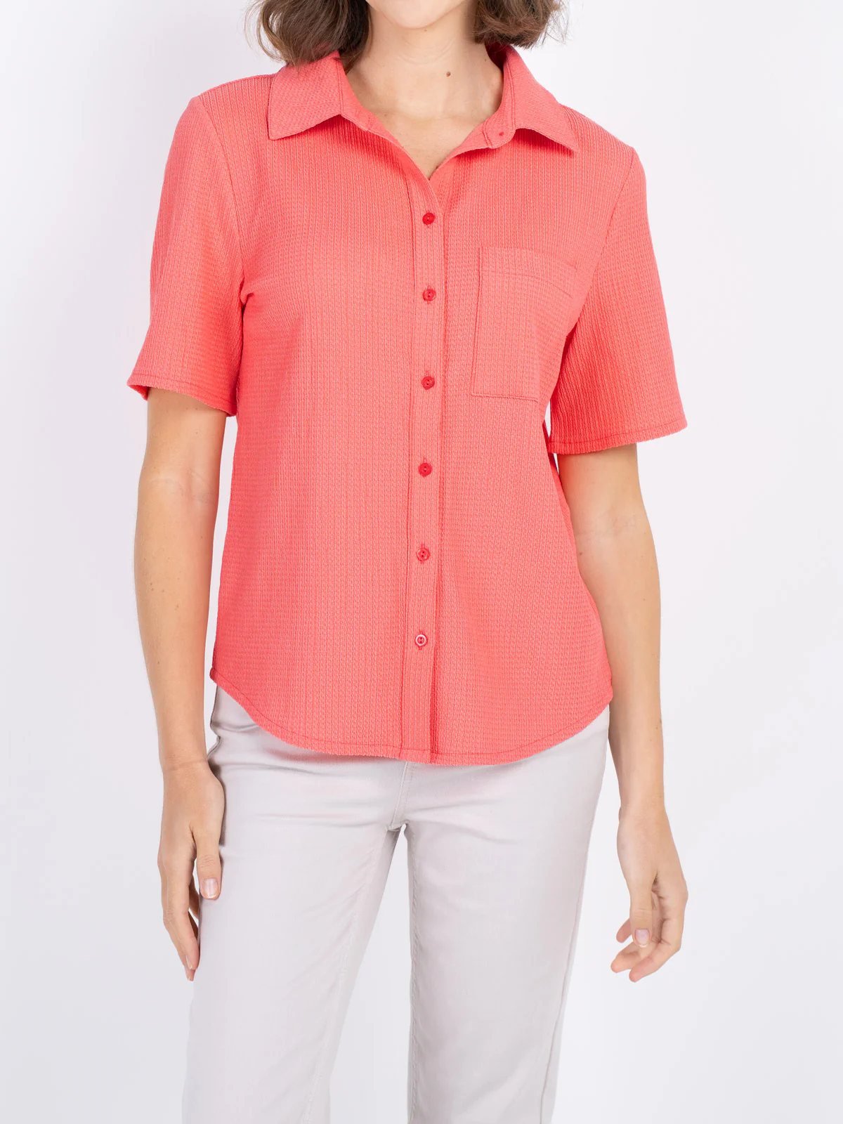 Short Sleeve Crinkle Shirt - Image 11