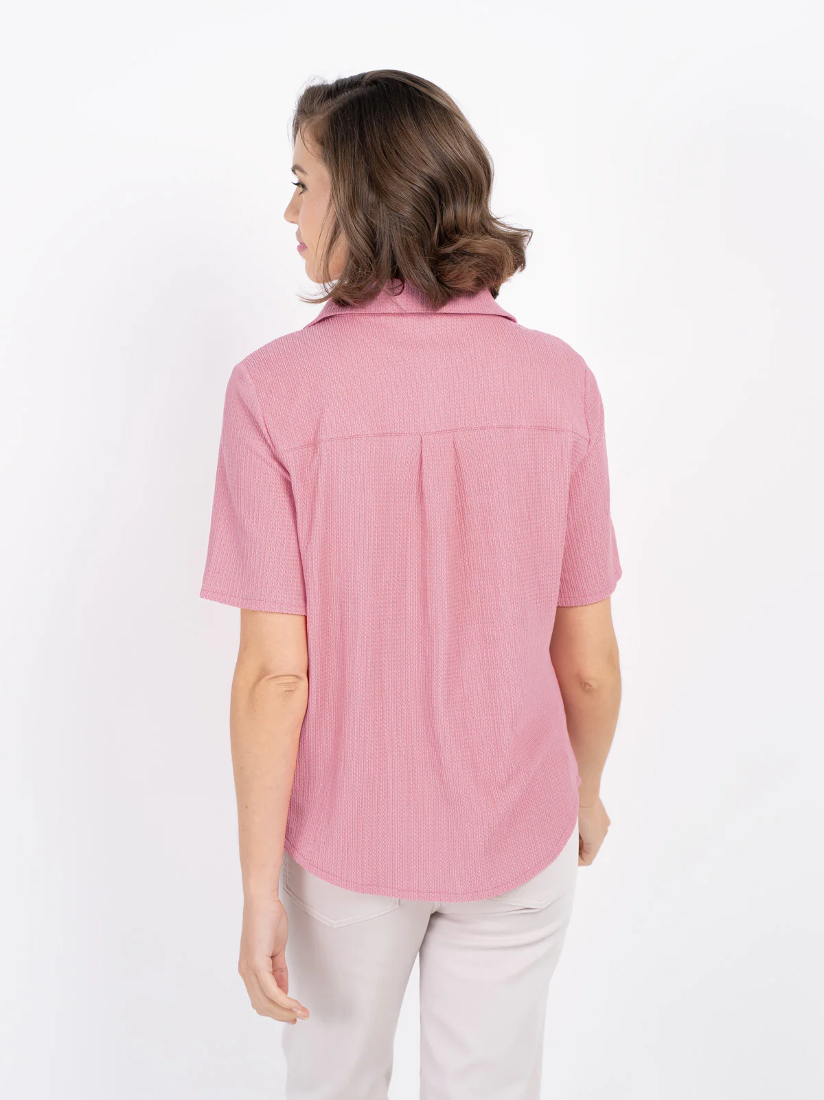 Short Sleeve Crinkle Shirt - Image 19