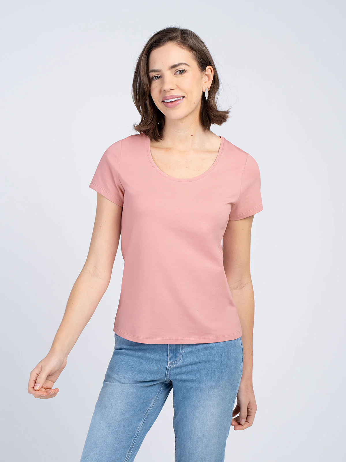 Short Sleeve Everyday Scoop Neck T-Shirt - Image 19