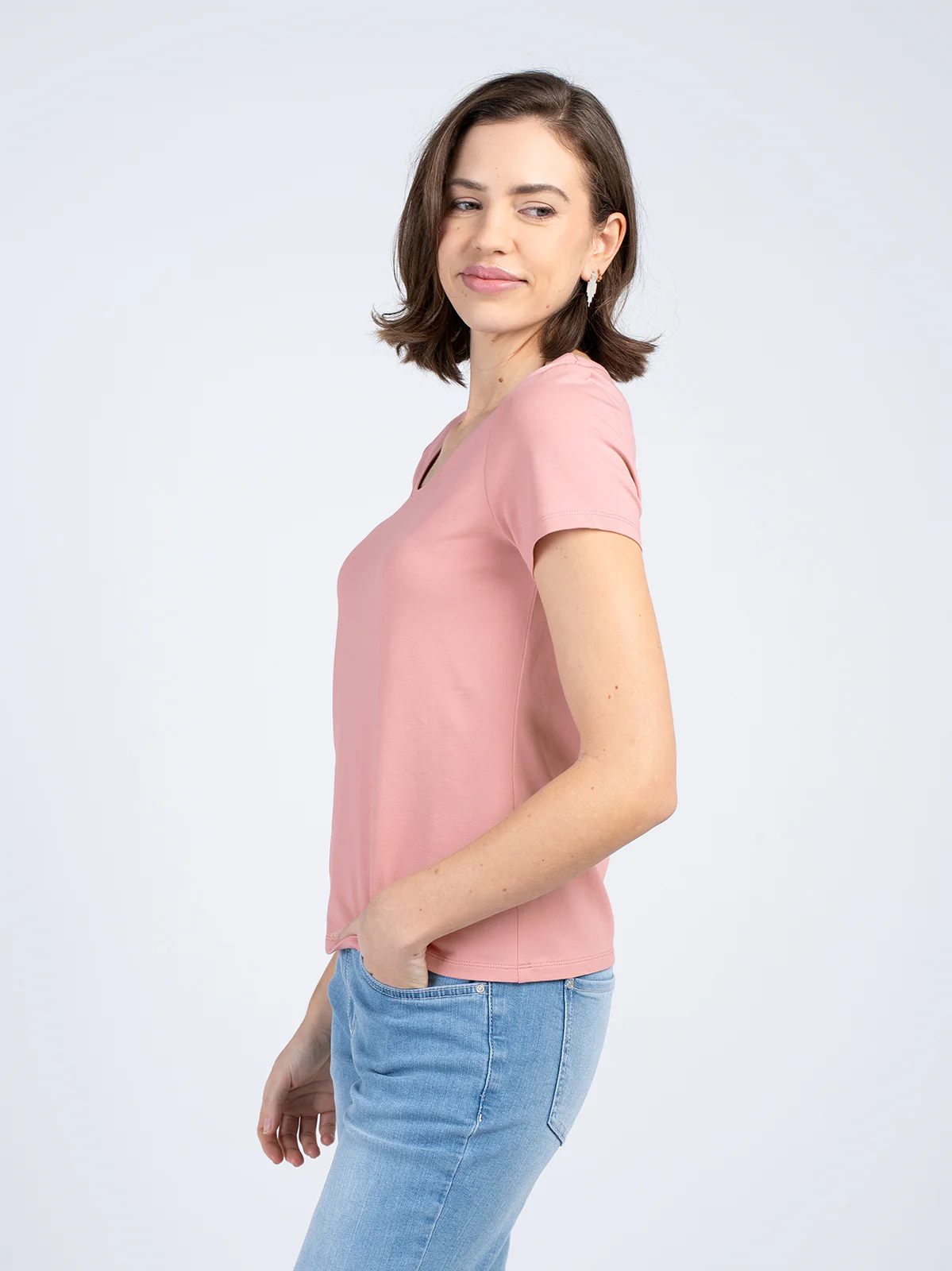 Short Sleeve Everyday Scoop Neck T-Shirt - Image 21