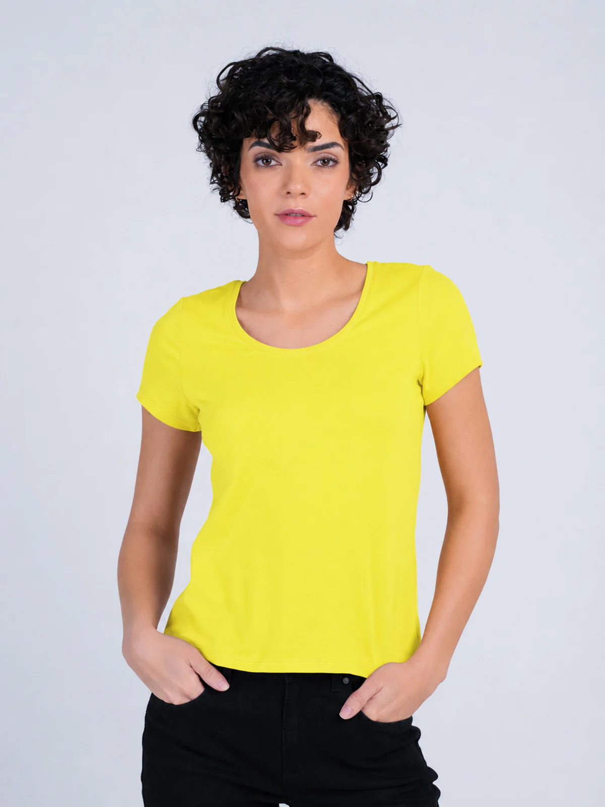 Short Sleeve Everyday Scoop Neck T-Shirt - Image 27