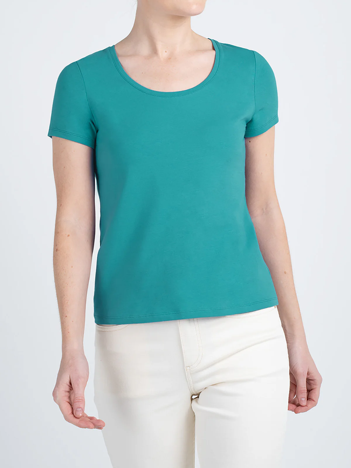 Short Sleeve Everyday Scoop Neck T-Shirt - Image 50