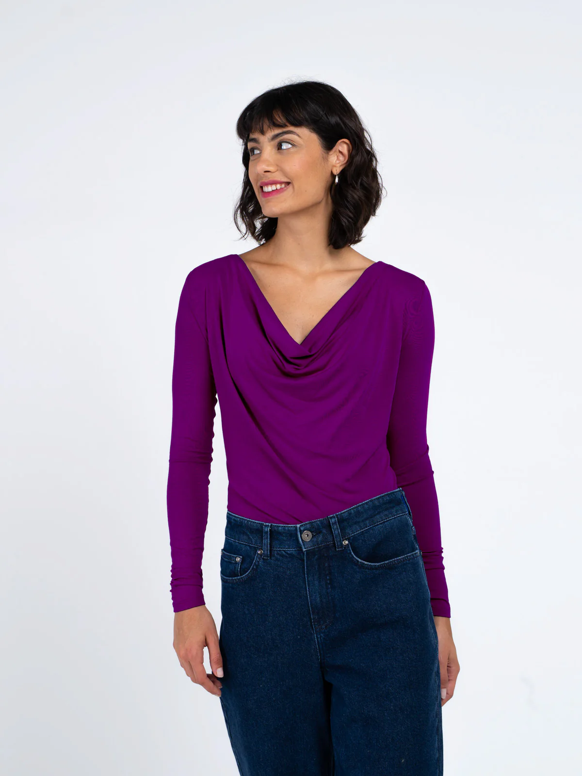 Silky Cowl Neck - Image 2